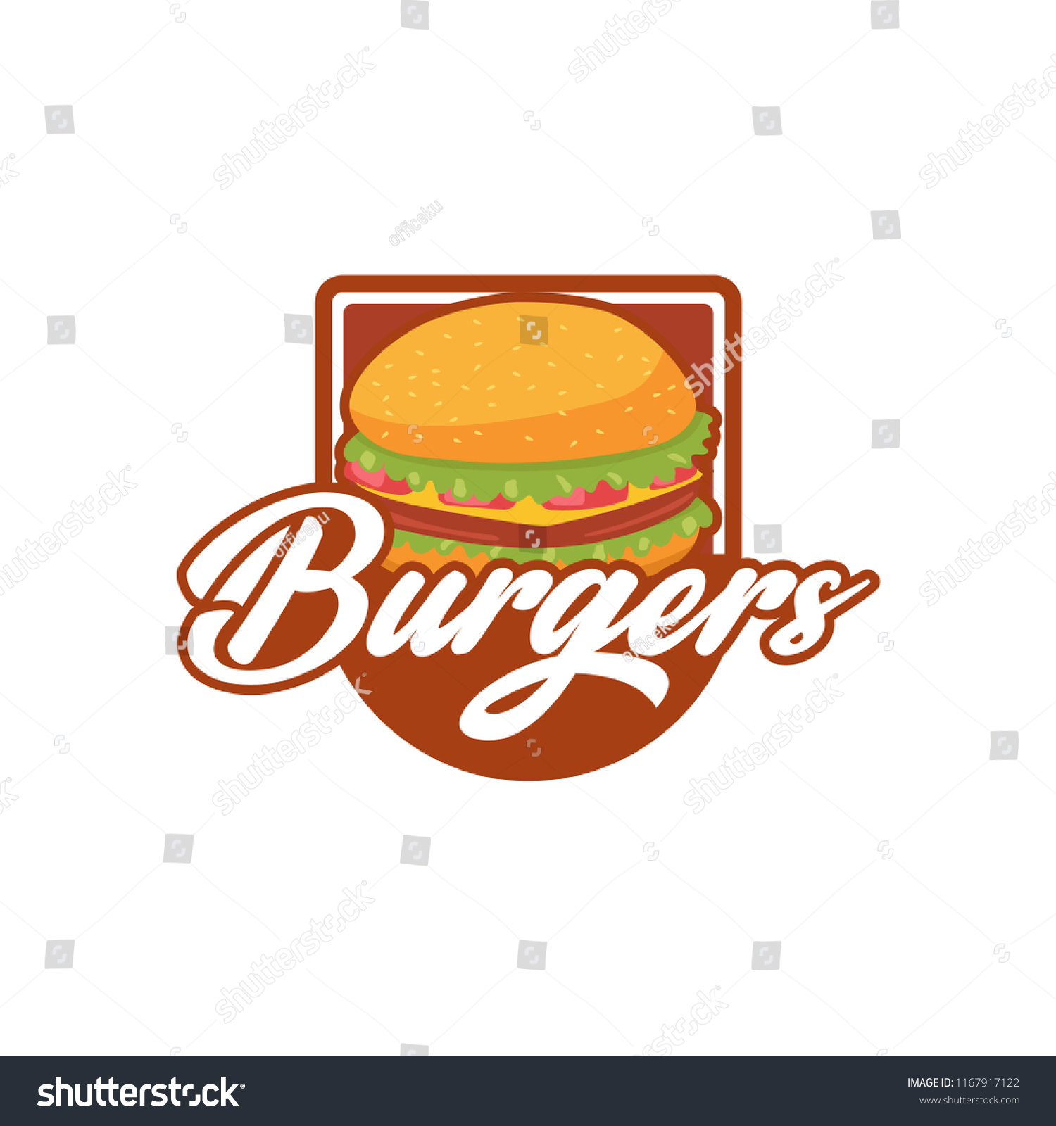 Burger Logo Fast Food Logo Eps Stock Vector (Royalty Free) 1167917122 ...