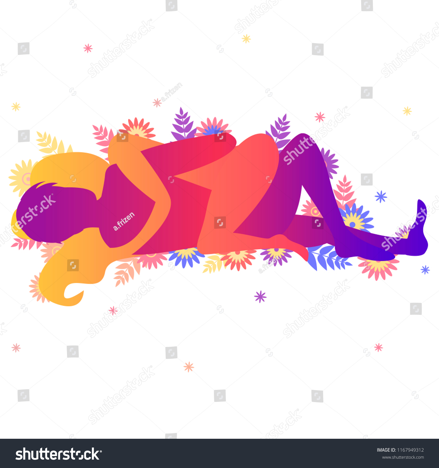 Kama Sutra Sexual Pose Zen Pause Stock Vector Royalty Free 1167949312 Shutterstock 1105