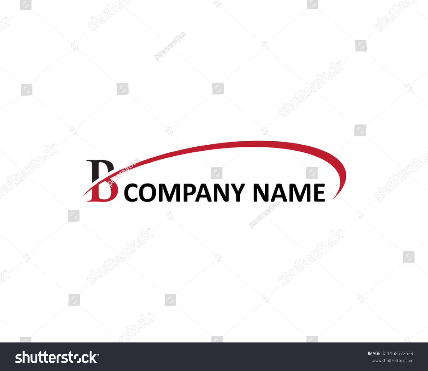 Letter B Swoosh Logo Design Vector Stock Vector (Royalty Free ...