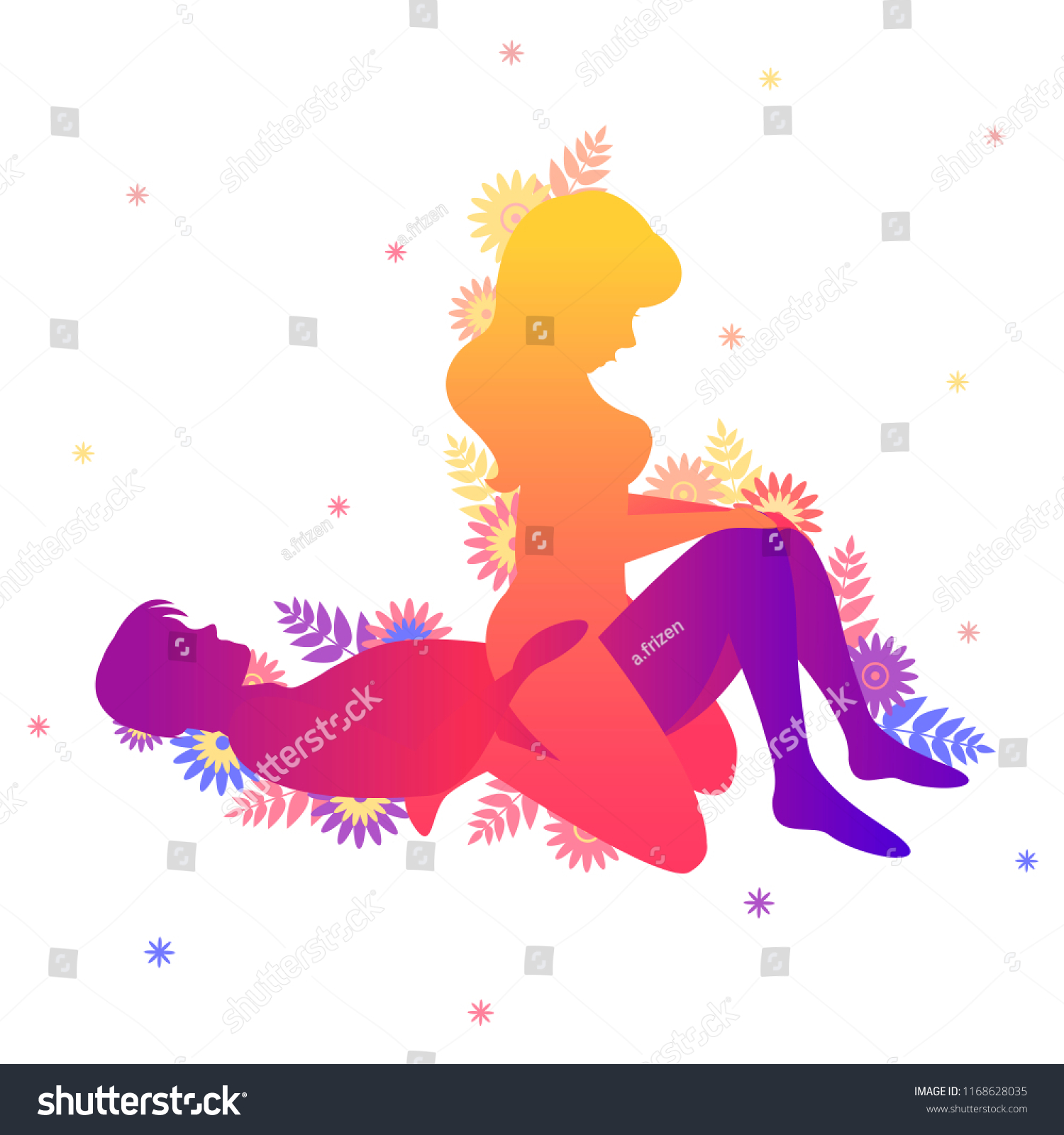 Kama Sutra Sexual Pose Thigh Master Stock Vector Royalty Free Shutterstock