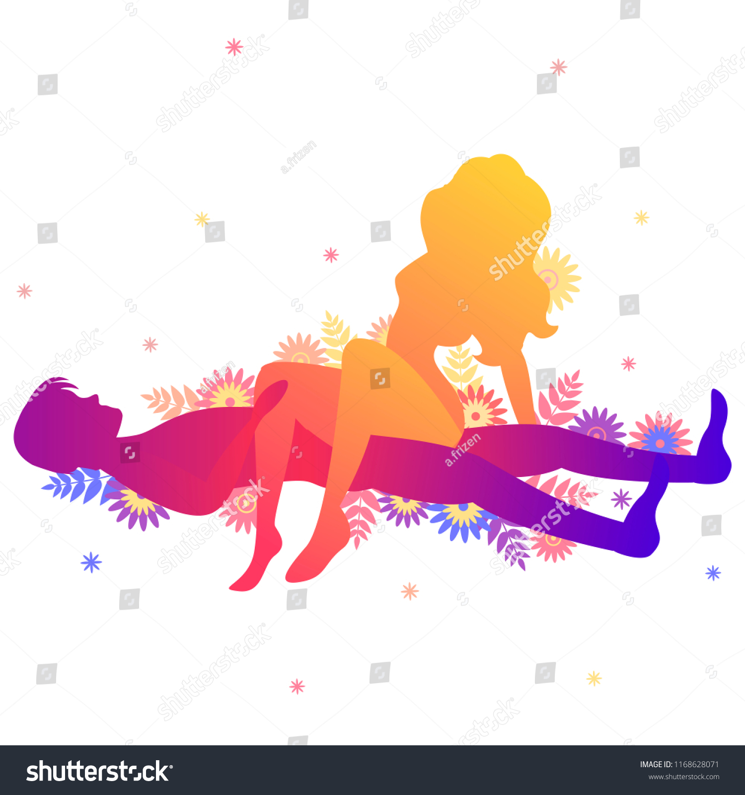 Kama Sutra Sexual Pose Side Saddle 스톡 벡터로열티 프리 1168628071 Shutterstock 1193