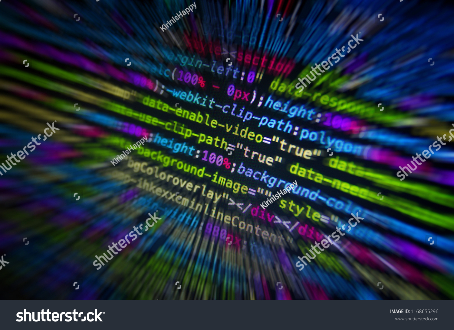 Desktop Source Code Technology Background Developer Stock Photo ...