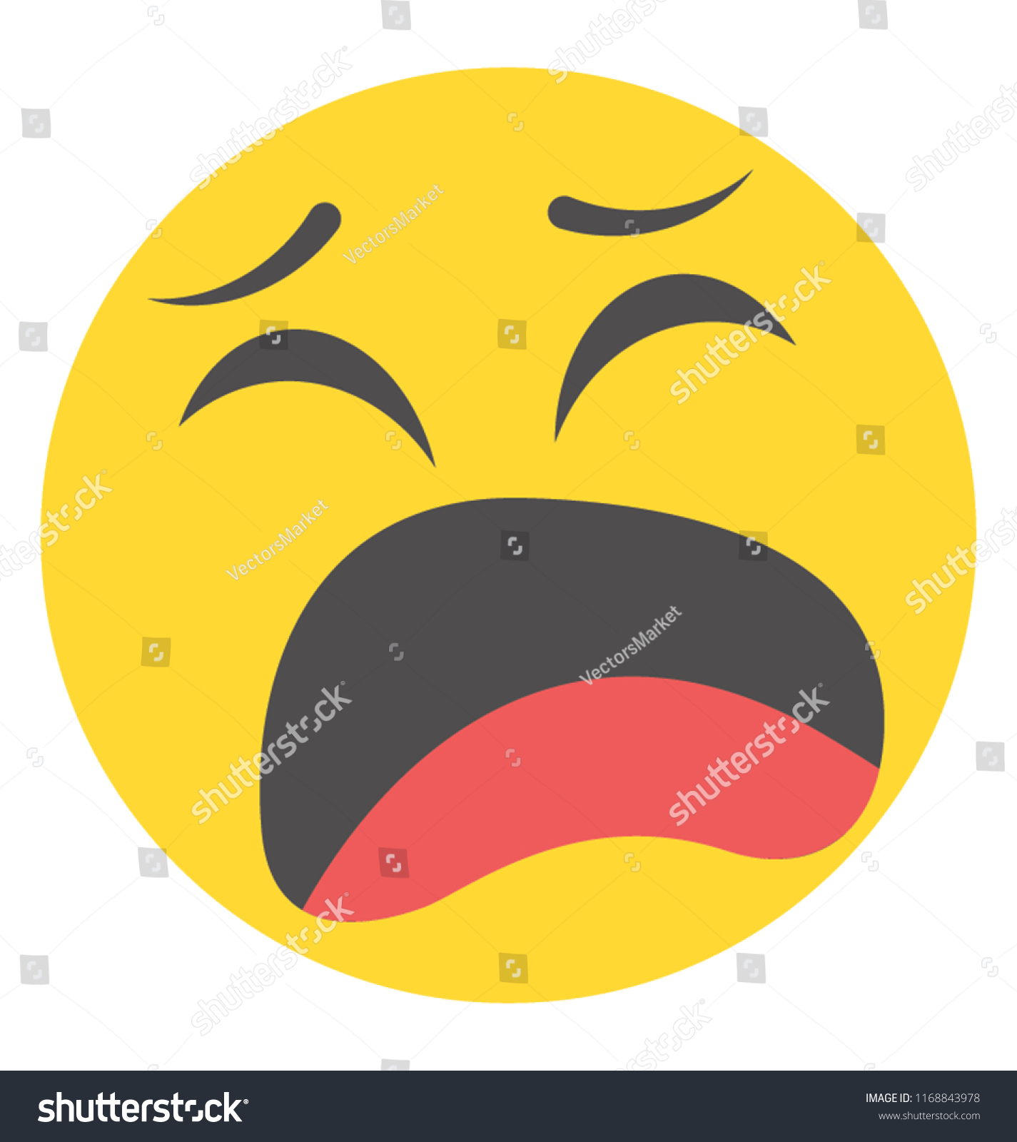 Emoticon Flat Design Expression Feelings Stock Vector (Royalty Free ...