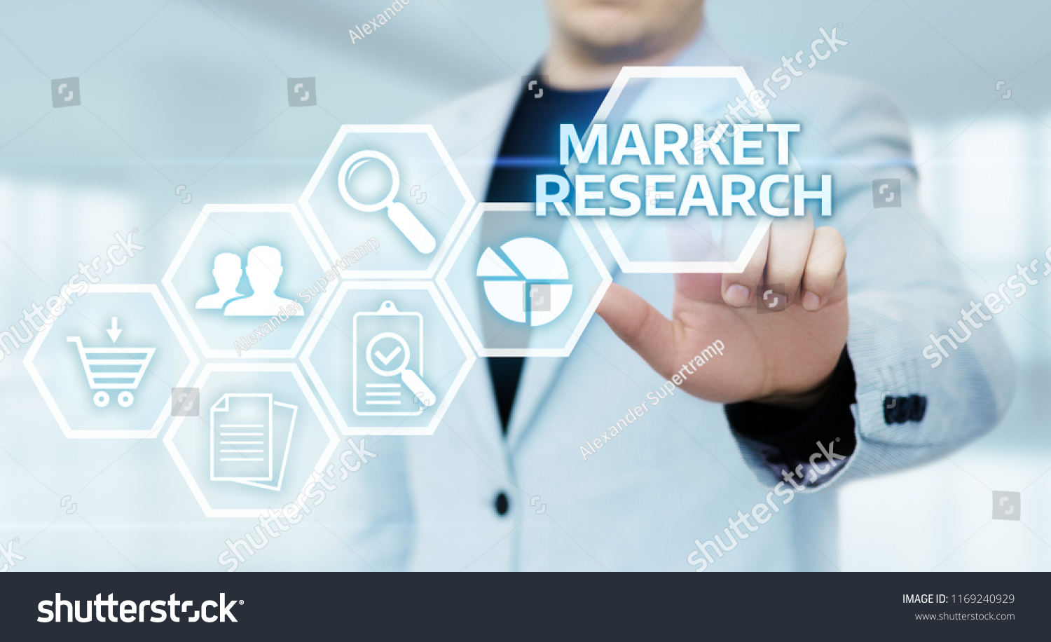 Market Research Marketing Strategy Business Technology Stock Photo ...