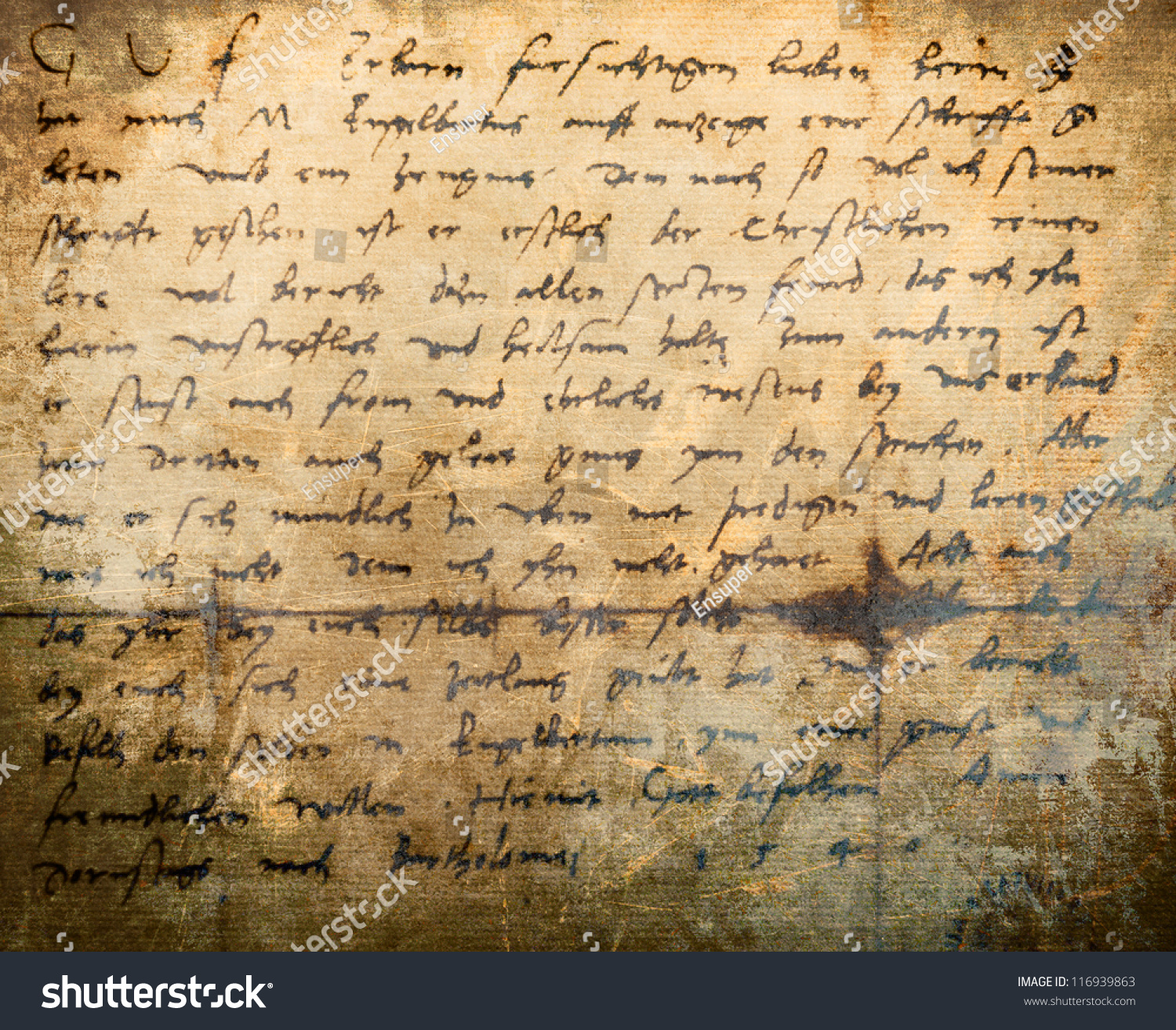 Старые рукописные листы