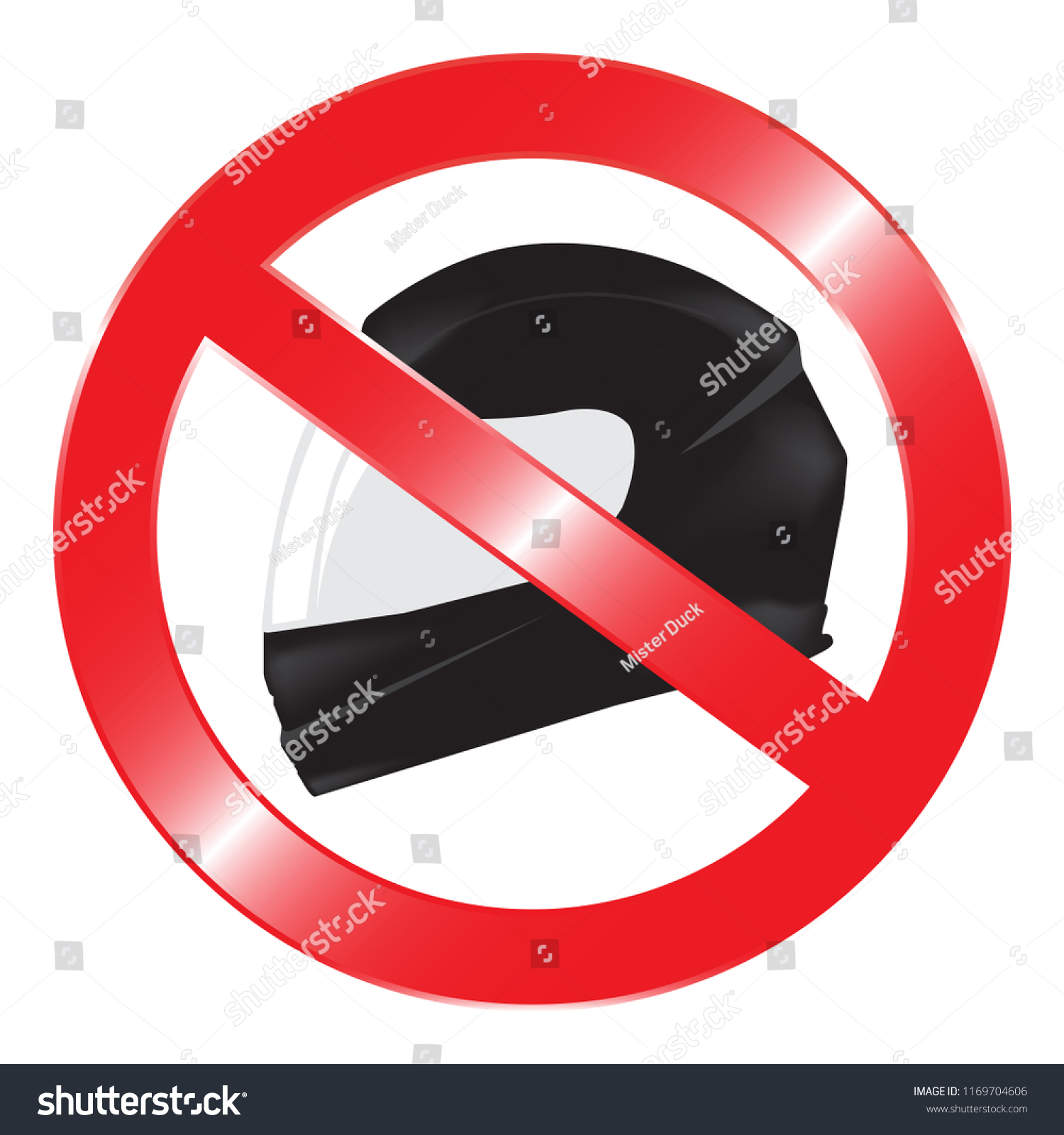 No Helmet Please Remove Helmet Stock Vector (Royalty Free) 1169704606 ...