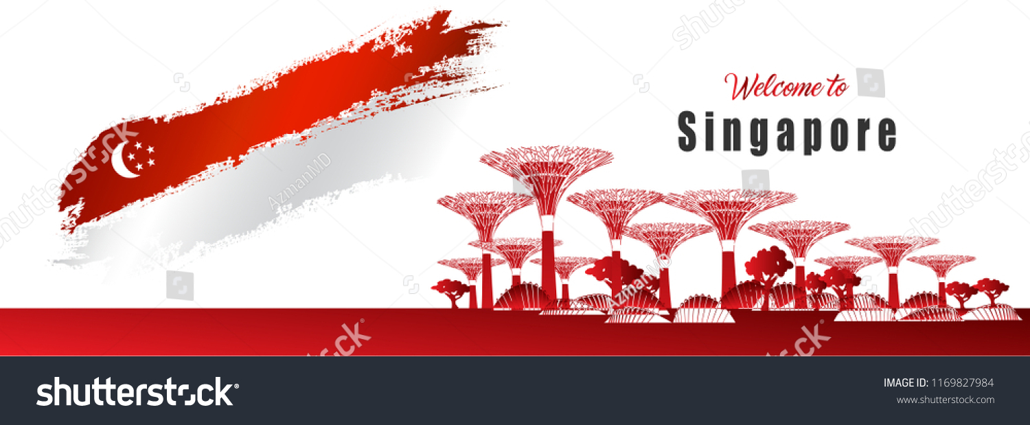 Travel Infographic Singapore Infographic Welcome Singapore Stock Vector ...