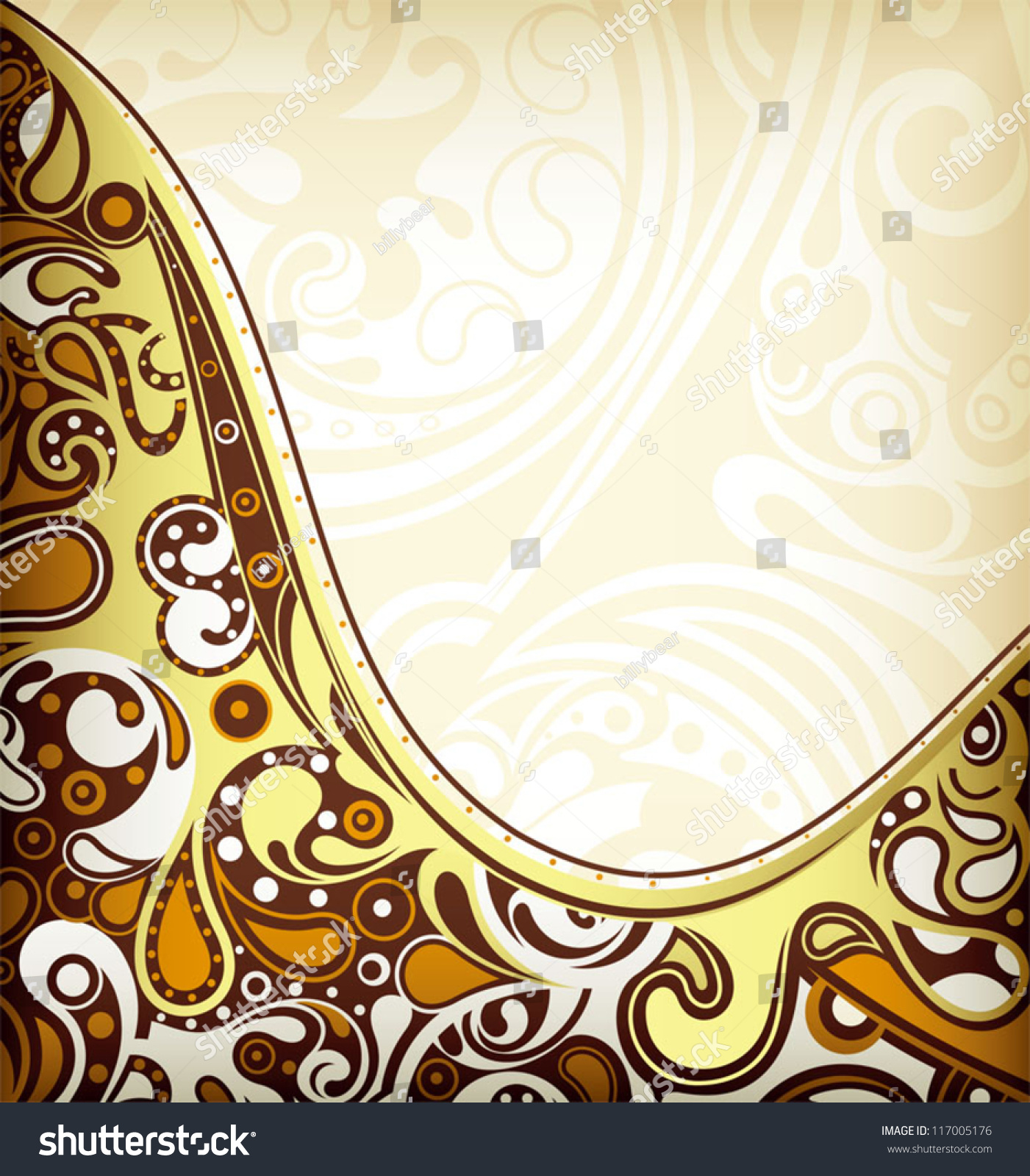 Abstract Curve Background Stock Vector (royalty Free) 117005176 