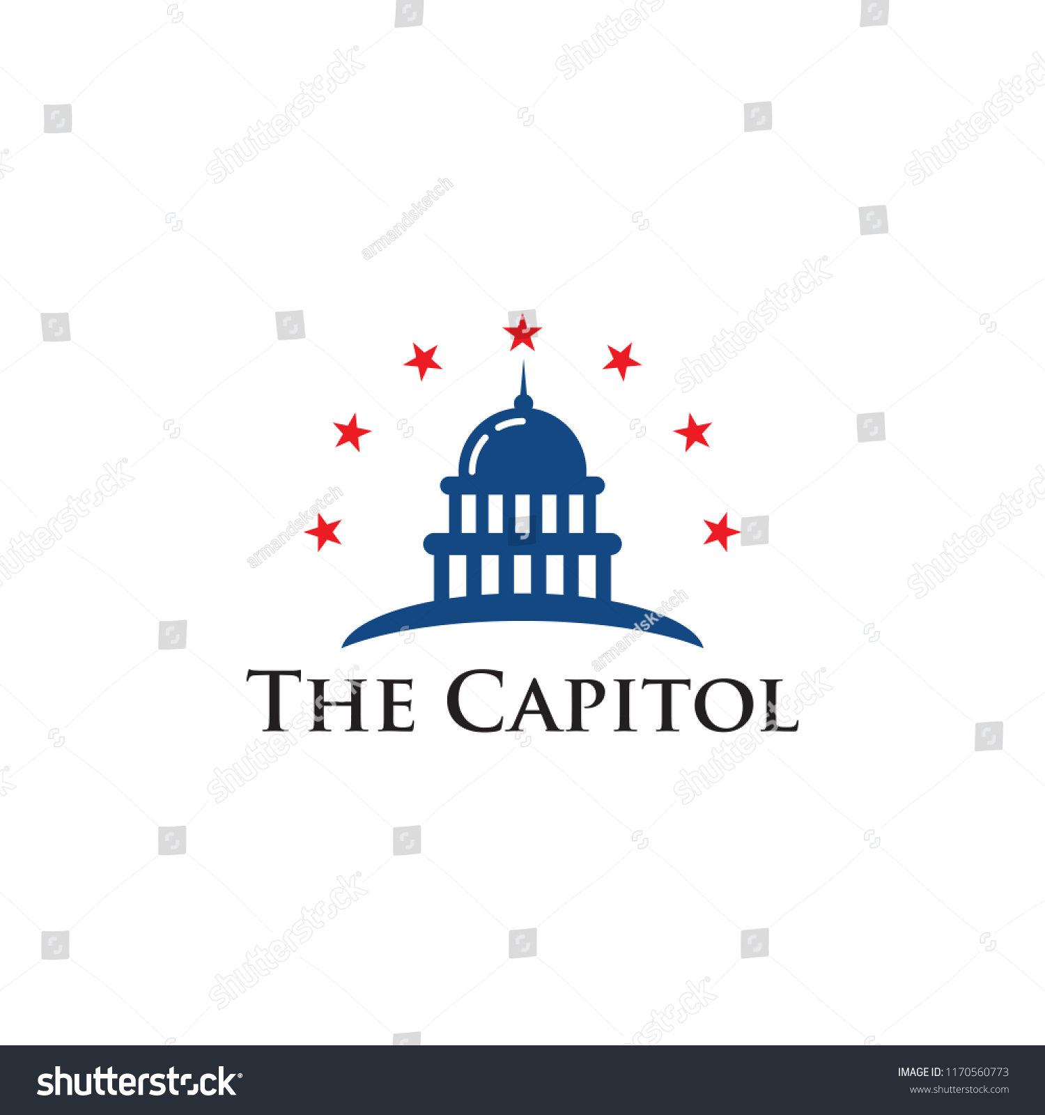 Capitol Building Logo Stock Vector (Royalty Free) 1170560773 | Shutterstock