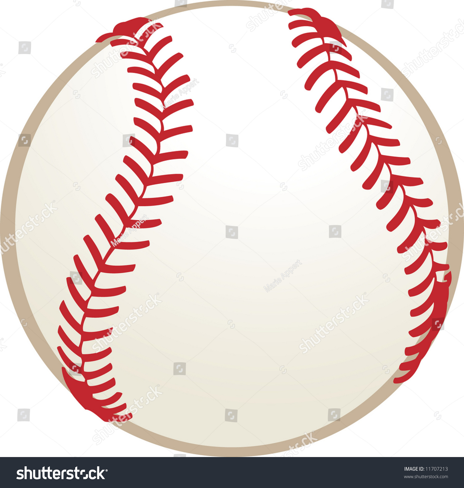 Baseball Stock Vector (Royalty Free) 11707213 | Shutterstock