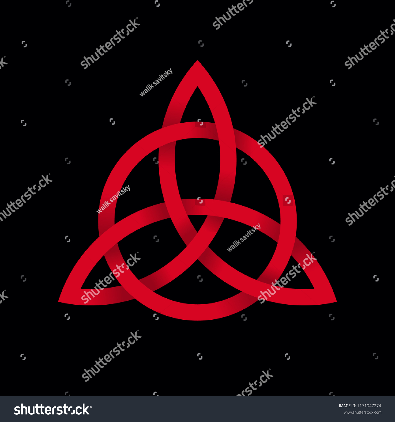 Triquetra Vector Celtic Knot Stock Vector (Royalty Free) 1171047274 ...