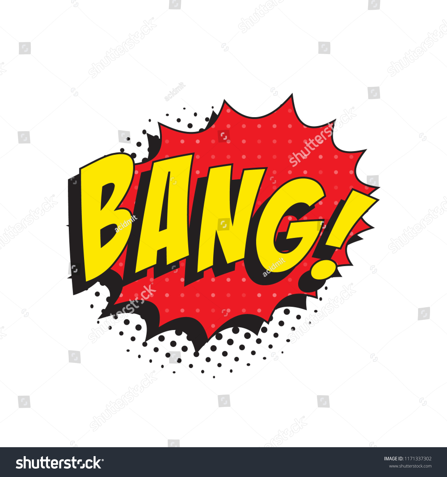 Word Bang Retro Comic Speech Bubble Stock Vector (Royalty Free ...