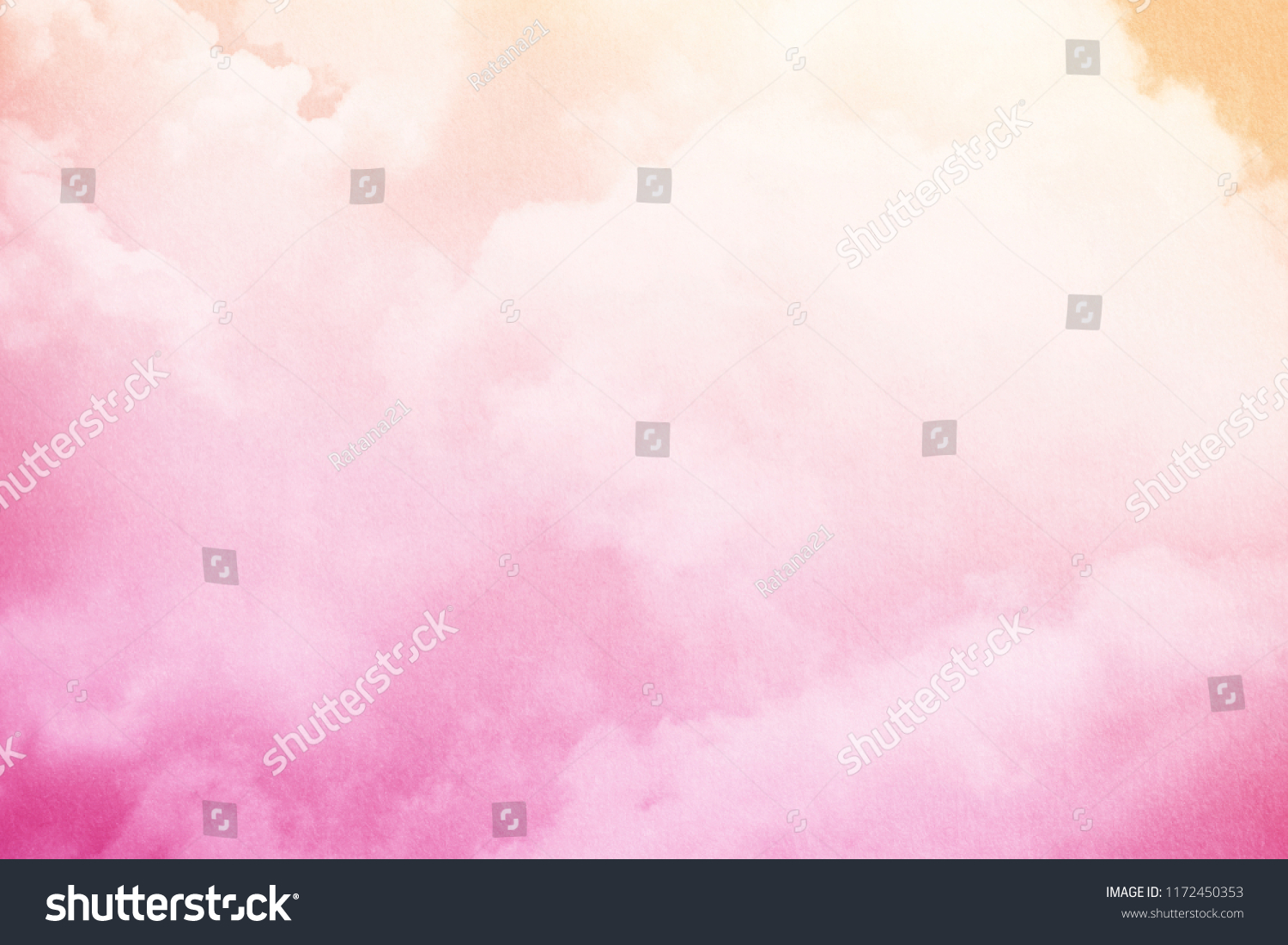 Fantasy Cloudy Sky Pastel Gradient Color Stock Photo 1172450353 ...