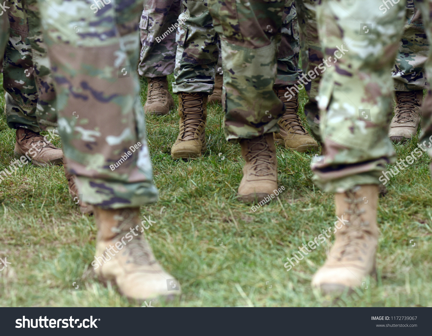 Us Soldiers Legs Green Camouflage Military Stock Photo 1172739067 ...