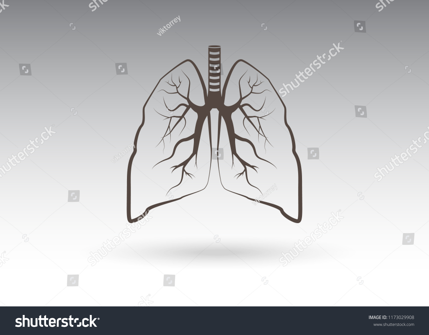 Lungs Symbol Breathing Lunge Exercise Lung Stock Vector (Royalty Free ...