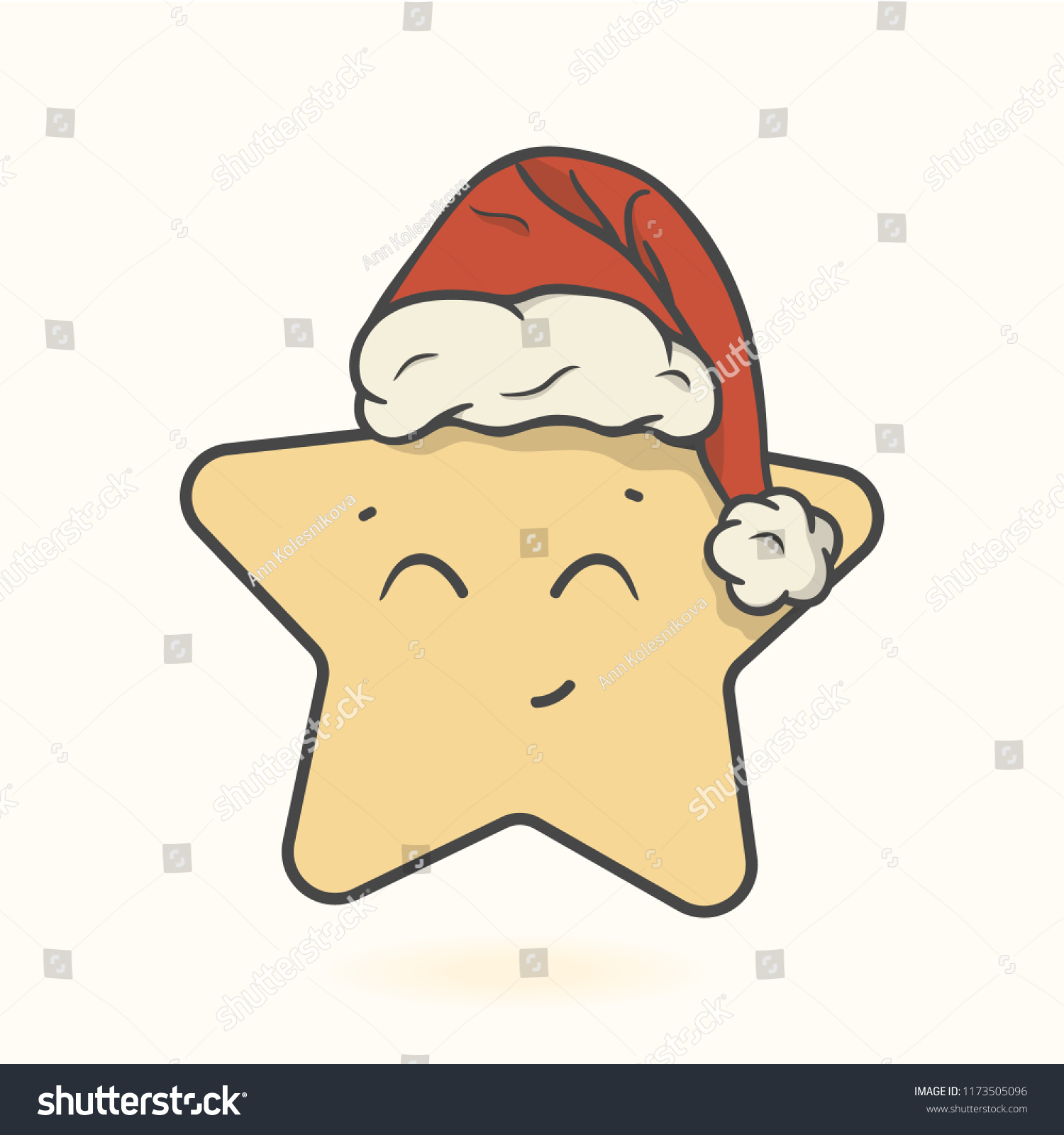 christmas star hat