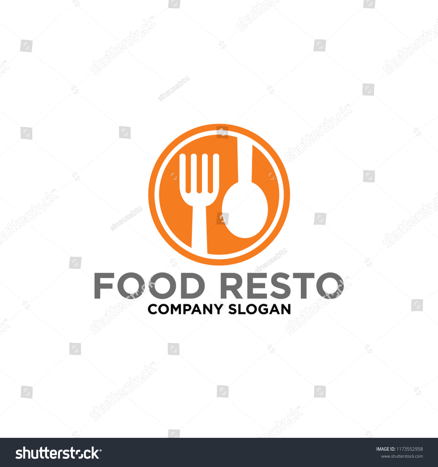 Food Restauran Health Food Logo Template Stock Vector (royalty Free 