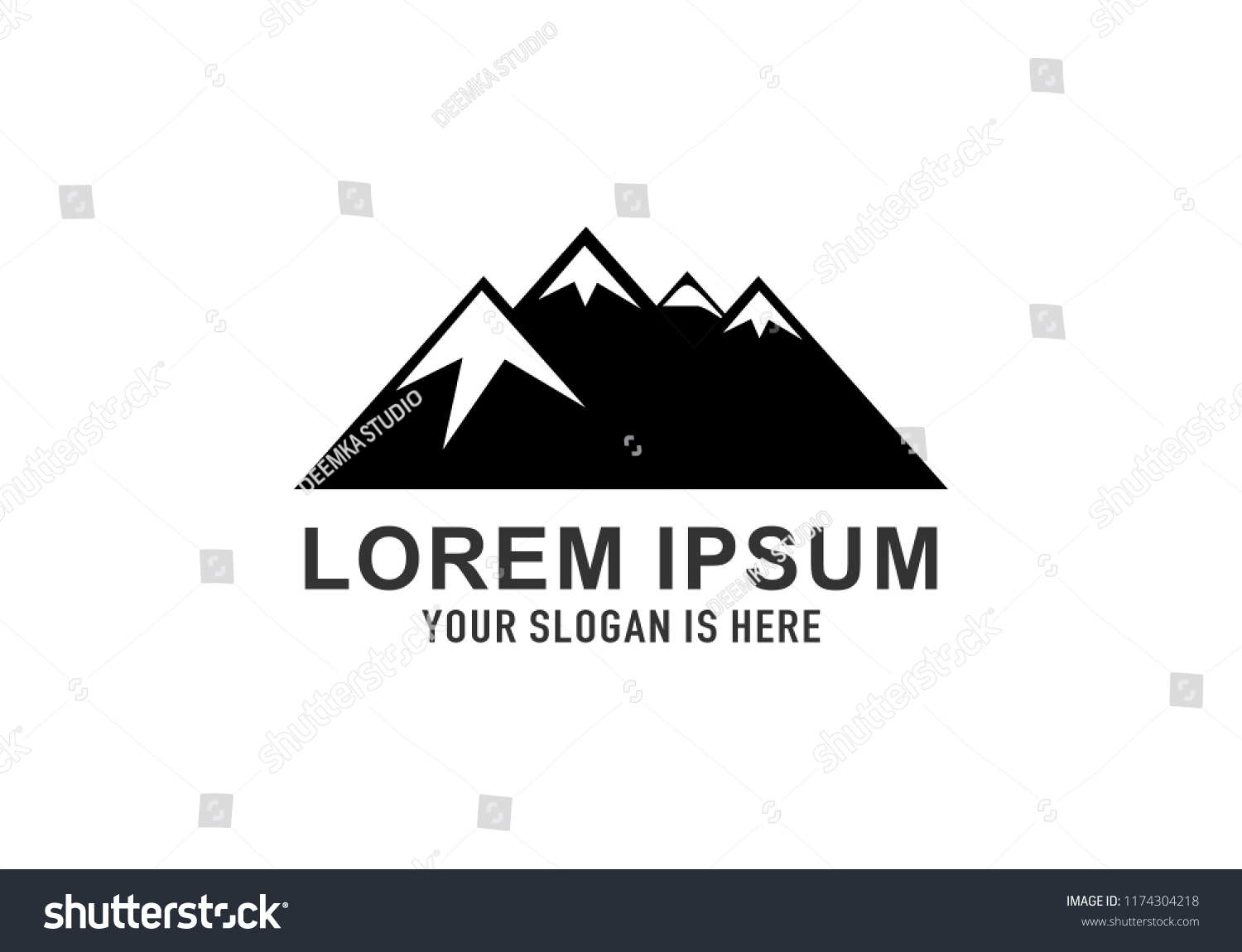 Mountain Logo Hill Design Logo Vector Stock Vector (Royalty Free ...