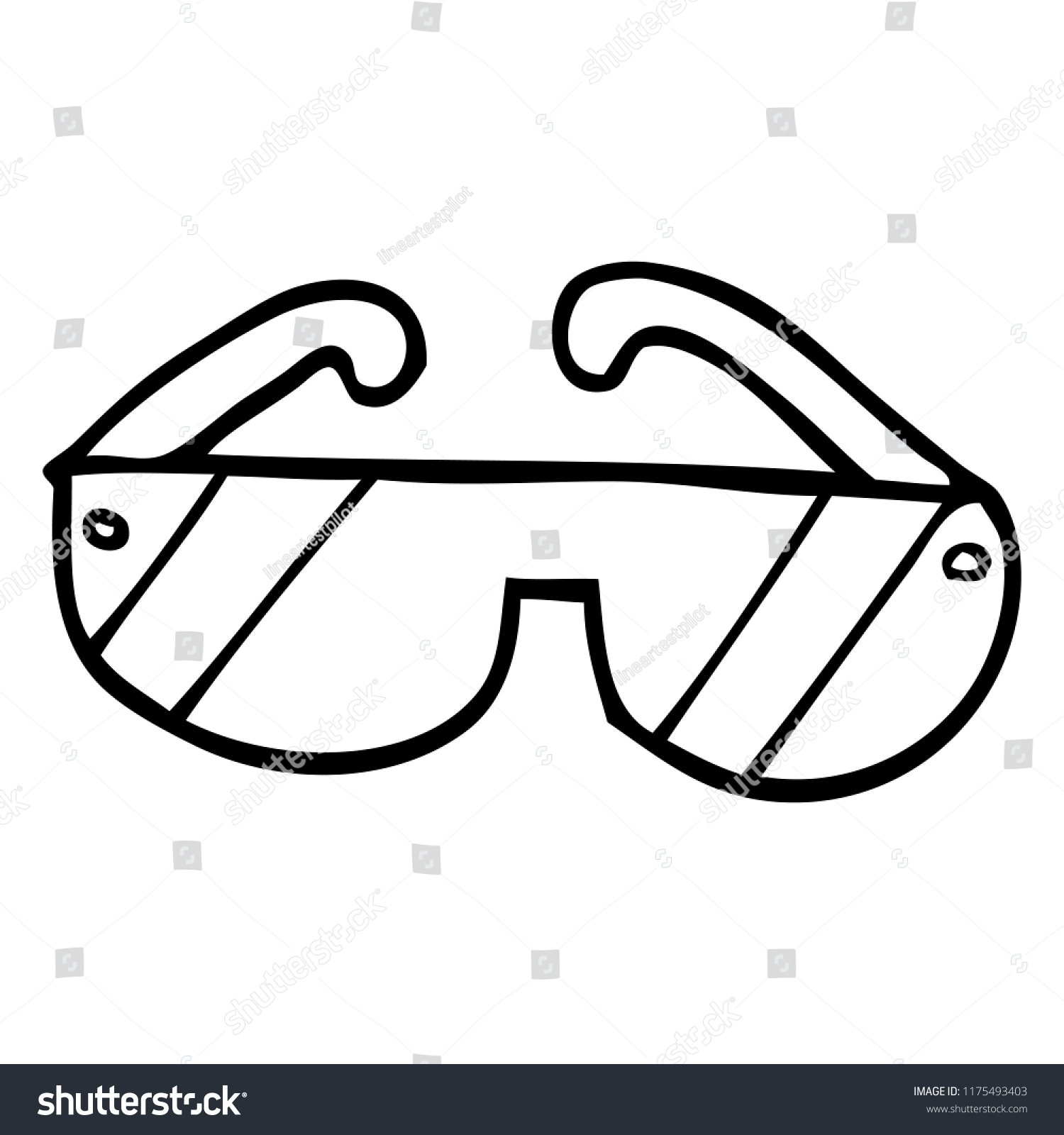 Find Line Drawing Cartoon Safety Glasses stock images in HD and millions of...