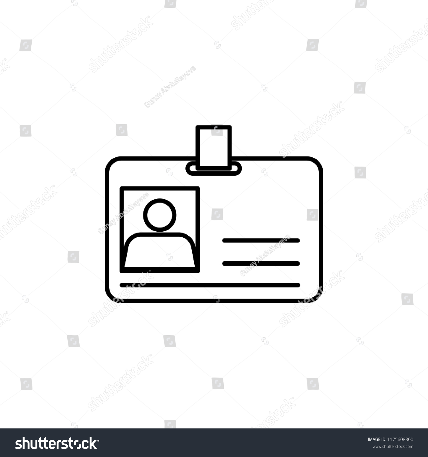 Id Card Icon Element Global Logistics Stock Vector (Royalty Free ...