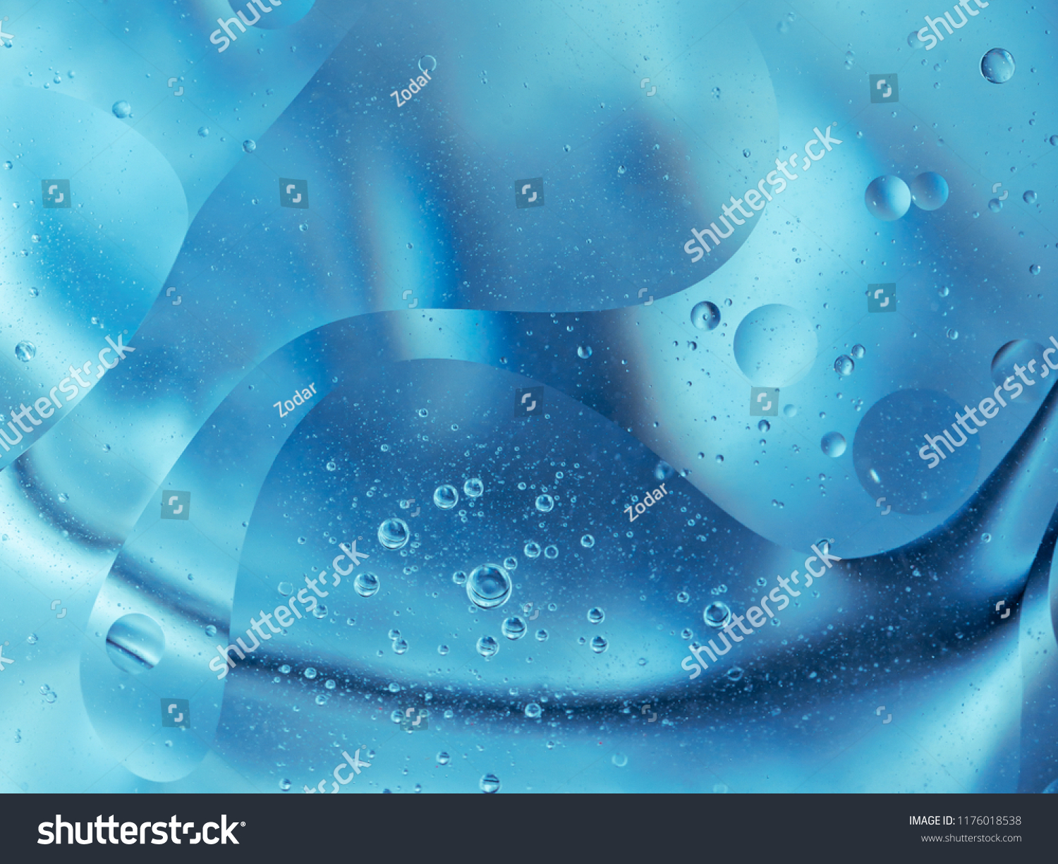 Abstract Blue Water Bubbles Background Stock Photo 1176018538 ...