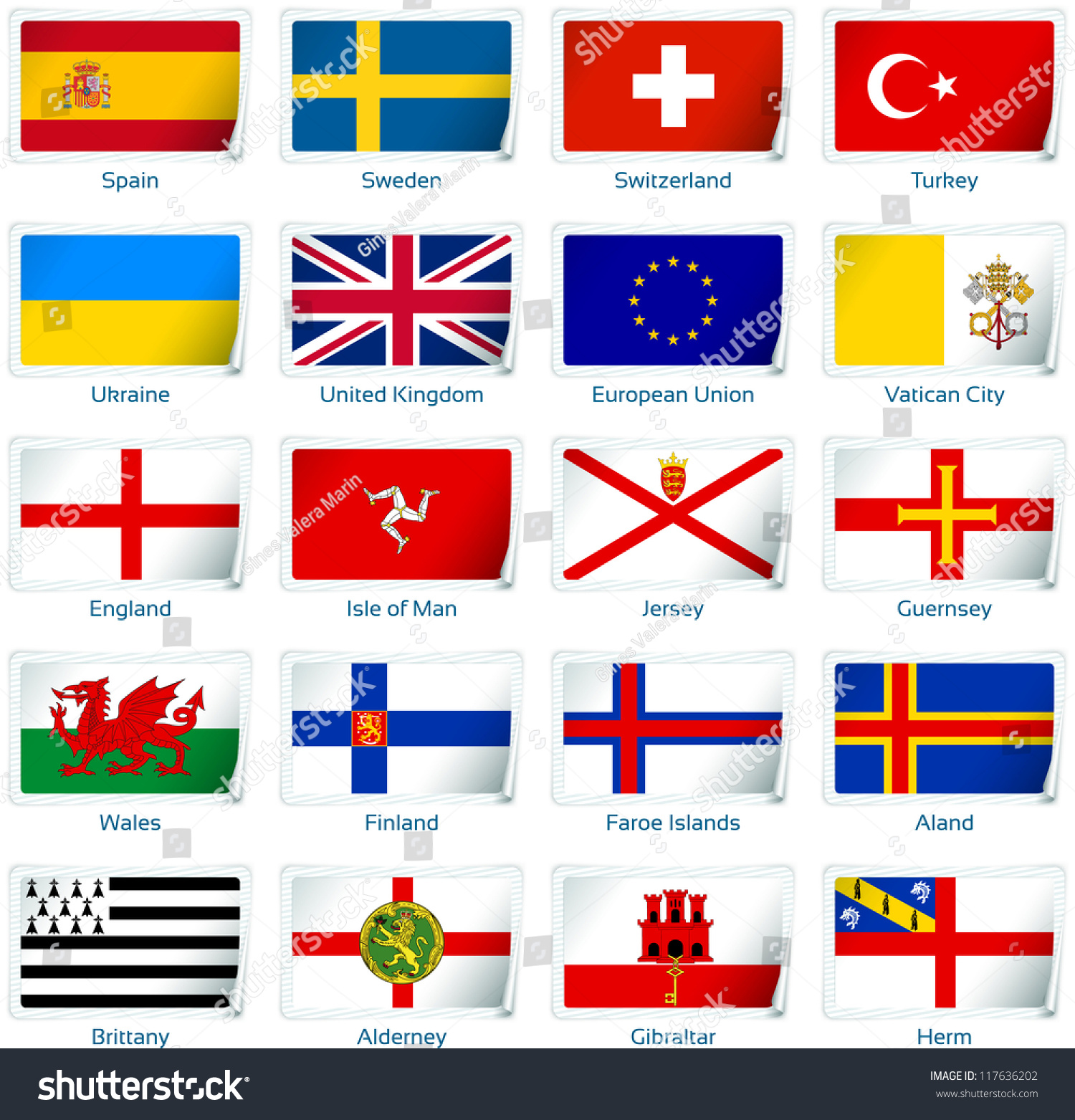 Флаг острова Европы