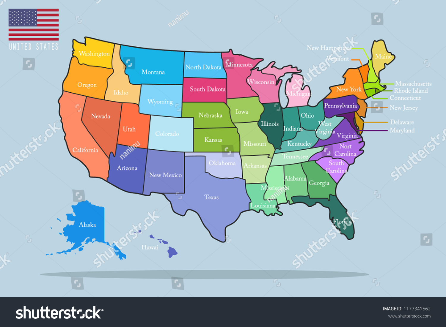 American Border Vector Stock Vector (Royalty Free) 1177341562 ...