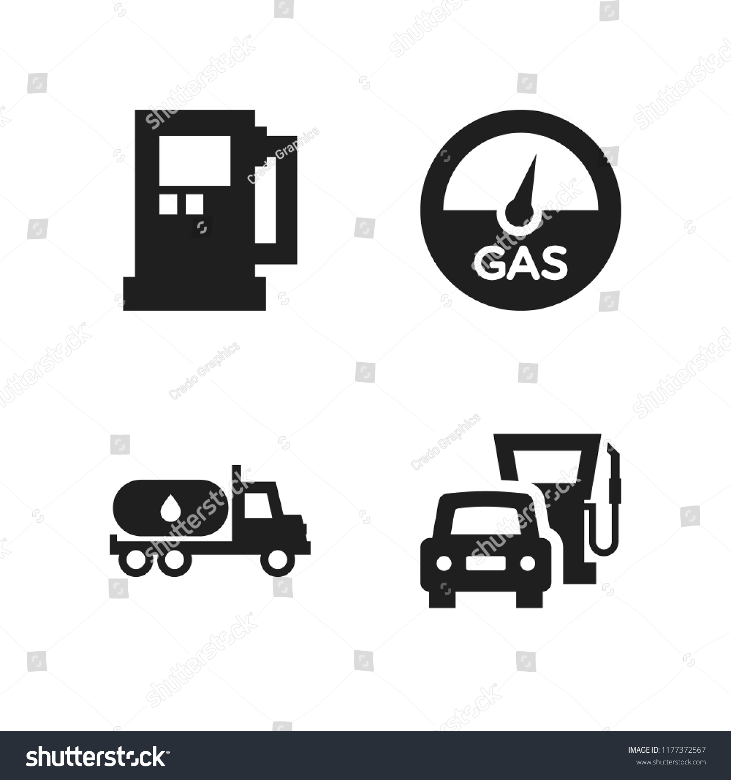 Diesel Icon 4 Diesel Vector Icons Stock Vector (Royalty Free ...