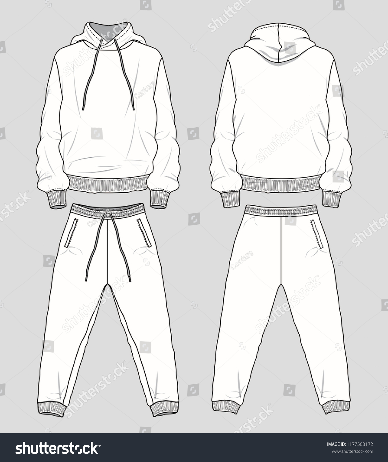 Sports Apparel Silhouette Stock Vector (Royalty Free) 1177503172 ...