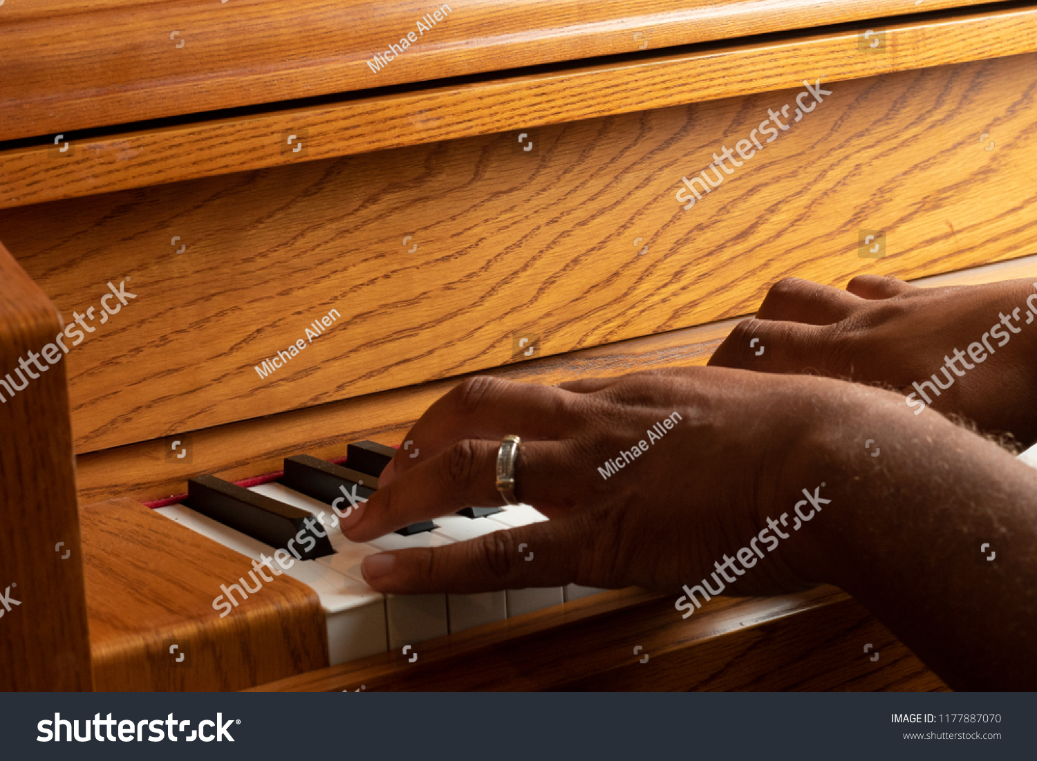 Hands Black Man Playing Piano Stock Photo 1177887070 | Shutterstock