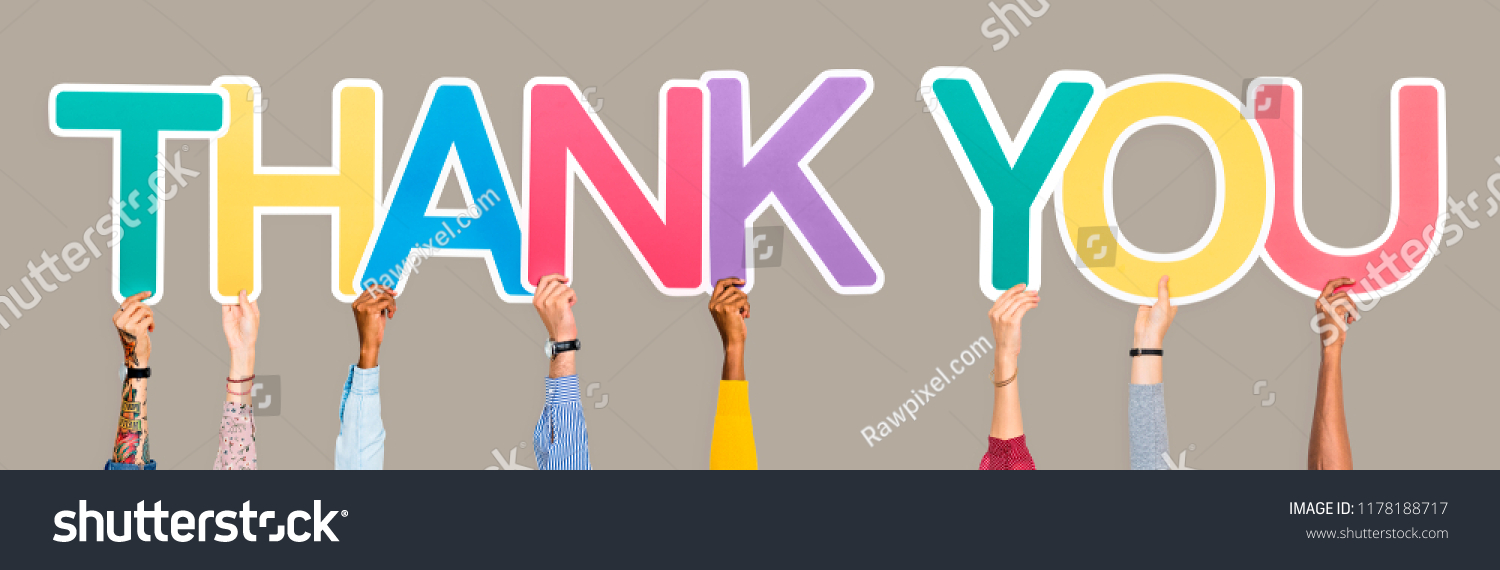 Hands Holding Words Thank You Stock Photo 1178188717 | Shutterstock