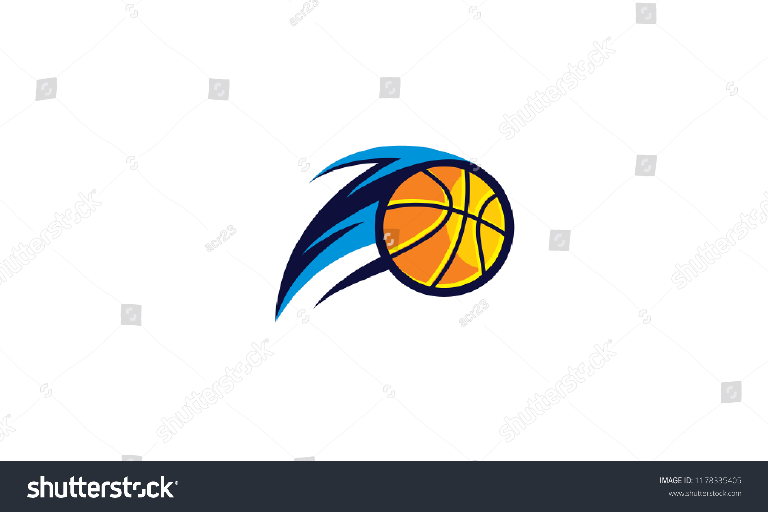 Basketball Swoosh Logo Icon Vector Stock Vector (Royalty Free ...