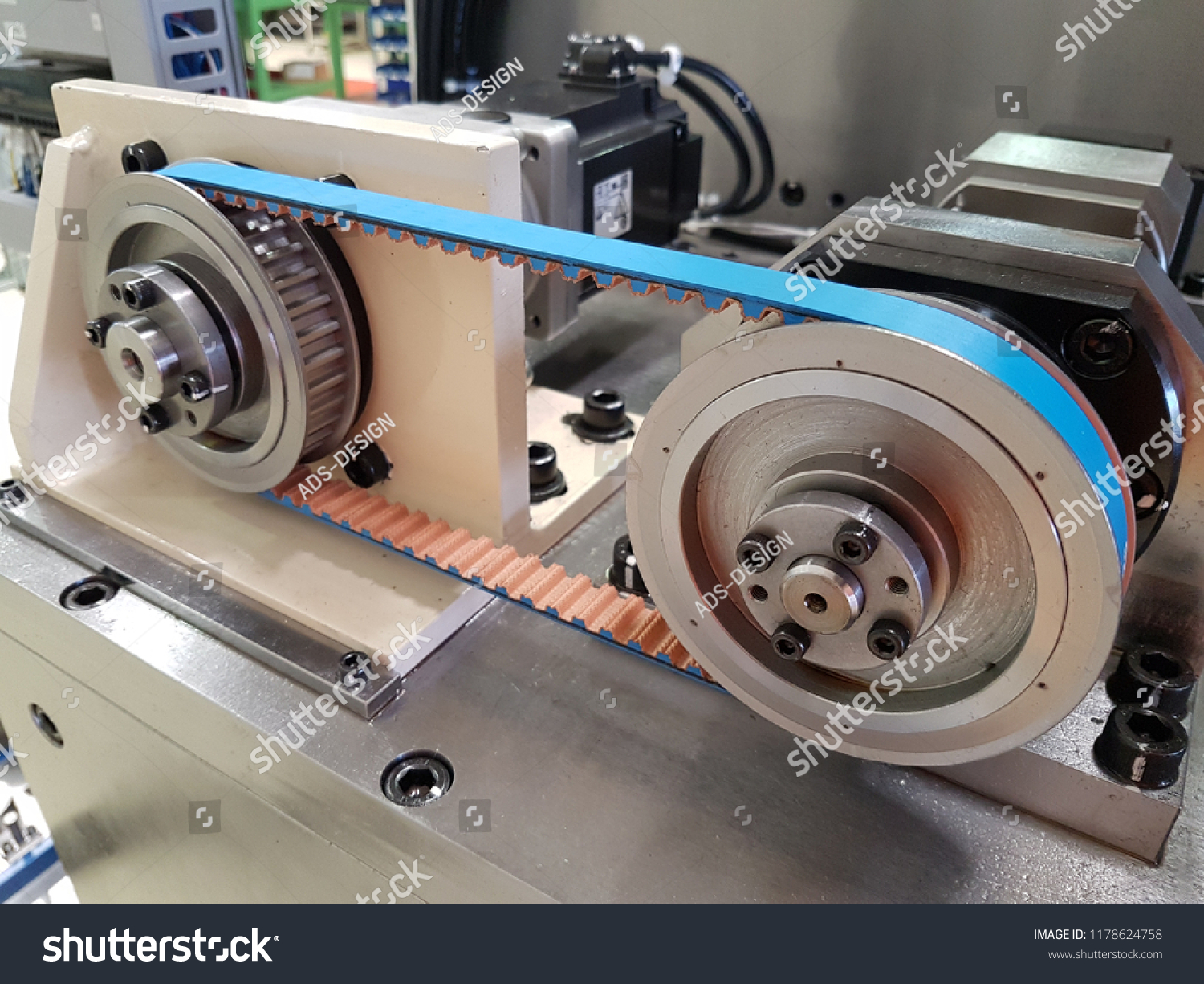 Timing Pulley Belt Install New Machine Stock Photo 1178624758 ...