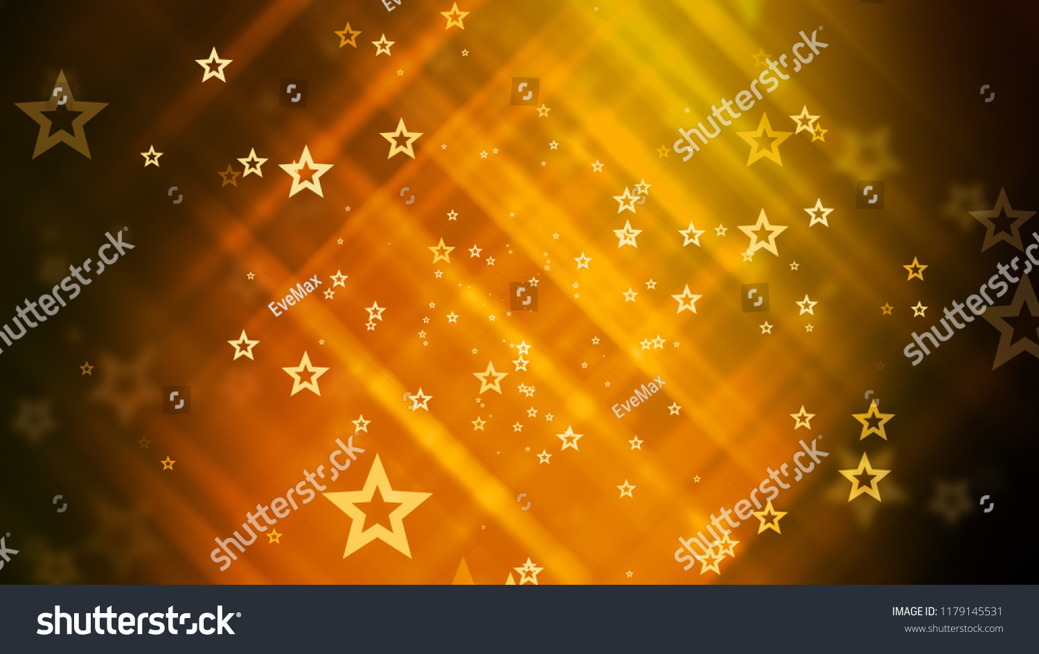 Glittering Stars Background Party Celebration Stock Illustration