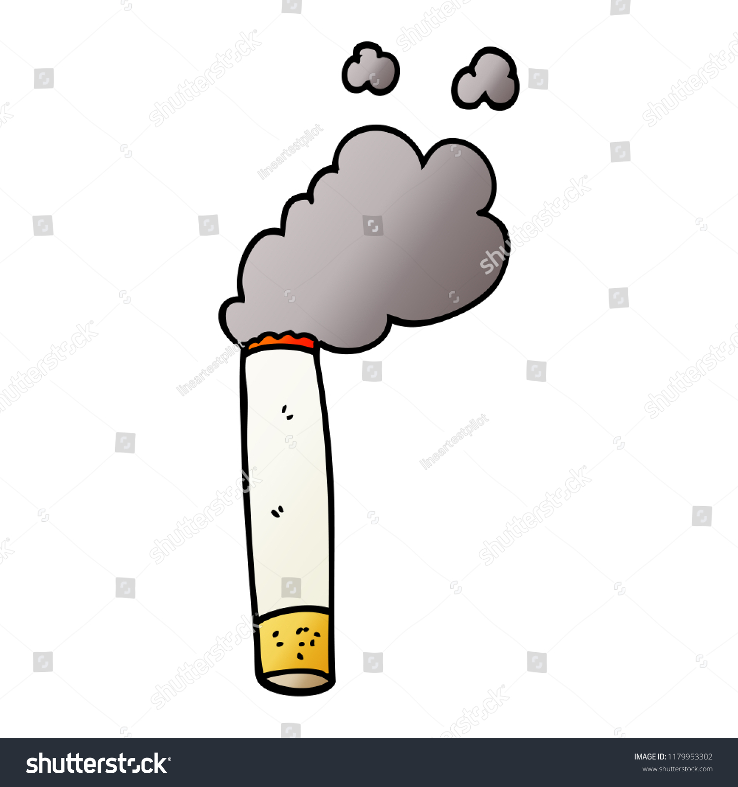 Cartoon Doodle Cigarette Stock Illustration 1179953302 | Shutterstock