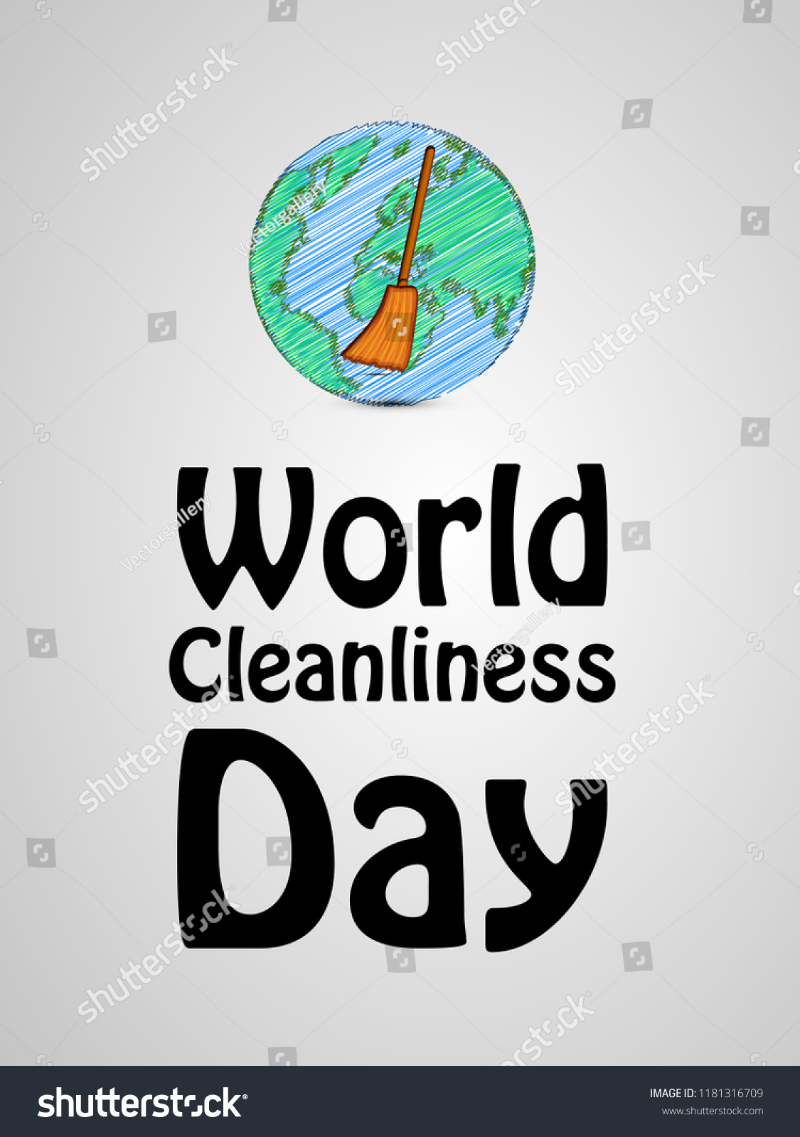 Illustration Background World Cleanliness Day Swachh Stock Vector ...