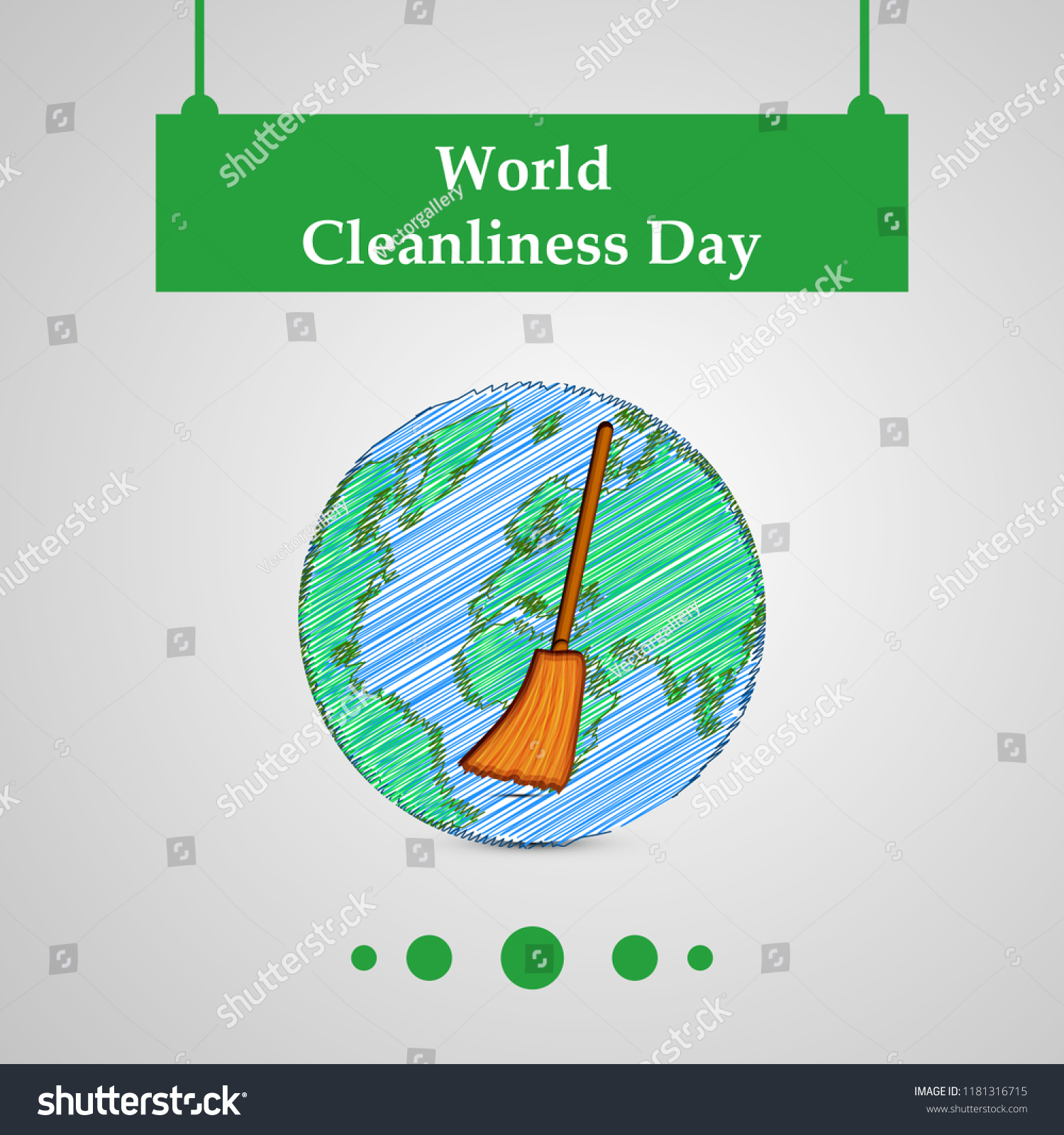 Illustration Background World Cleanliness Day Swachh Stock Vector ...