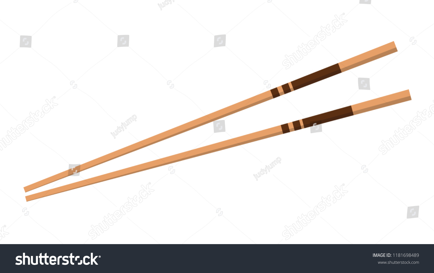 Chopsticks Cartoon Symbol Stock Vector (Royalty Free) 1181698489 ...