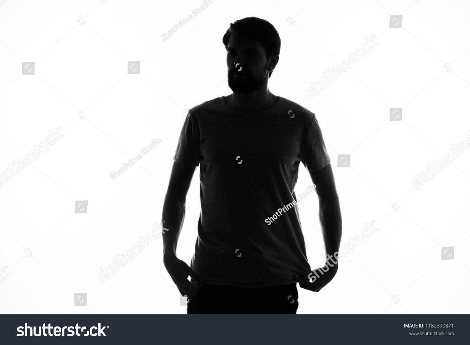 Man Dark Silhouette Light Background Stock Photo 1182390871 | Shutterstock