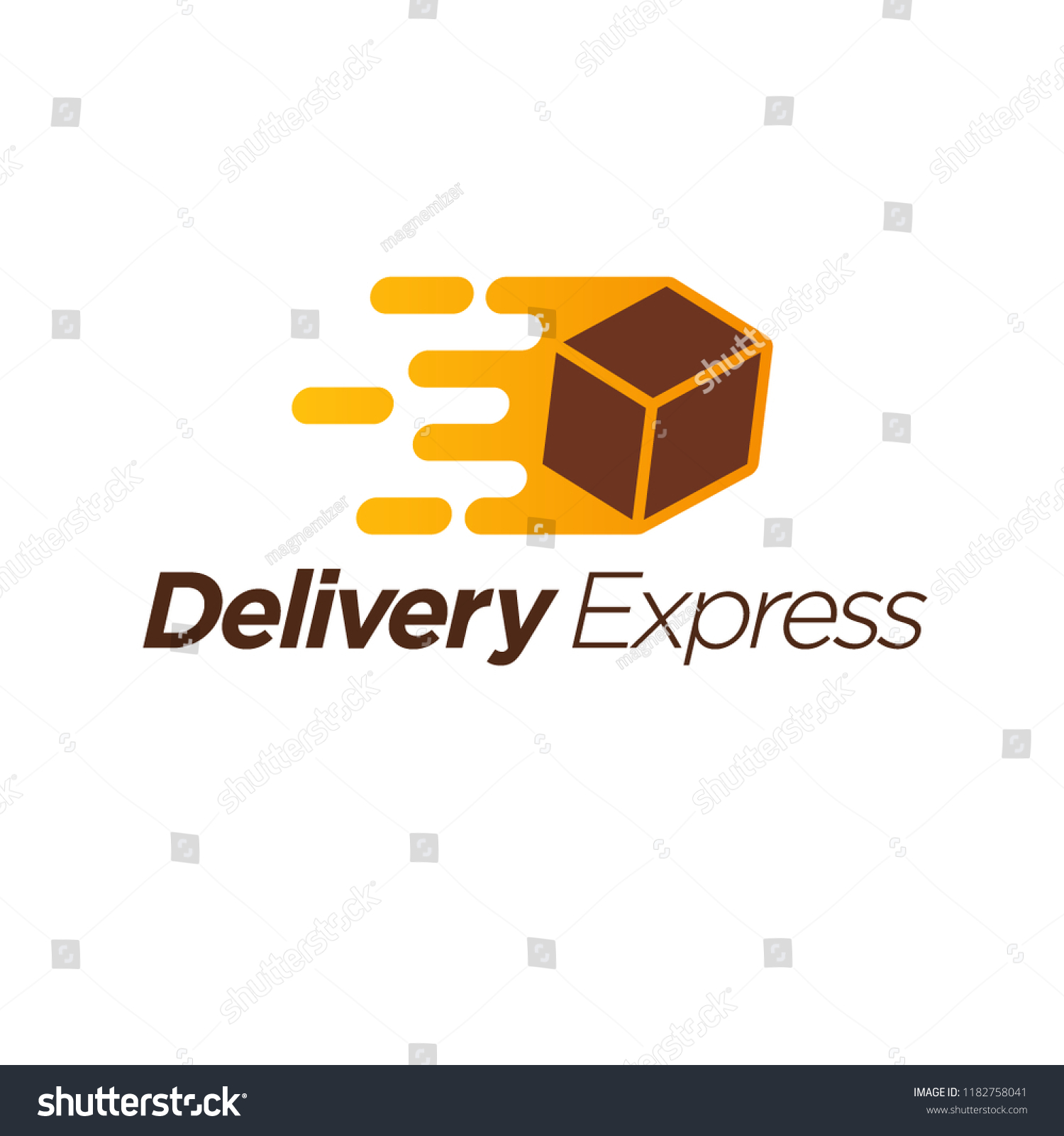 Delivery Express Logo Template Stock Vector (Royalty Free) 1182758041 ...