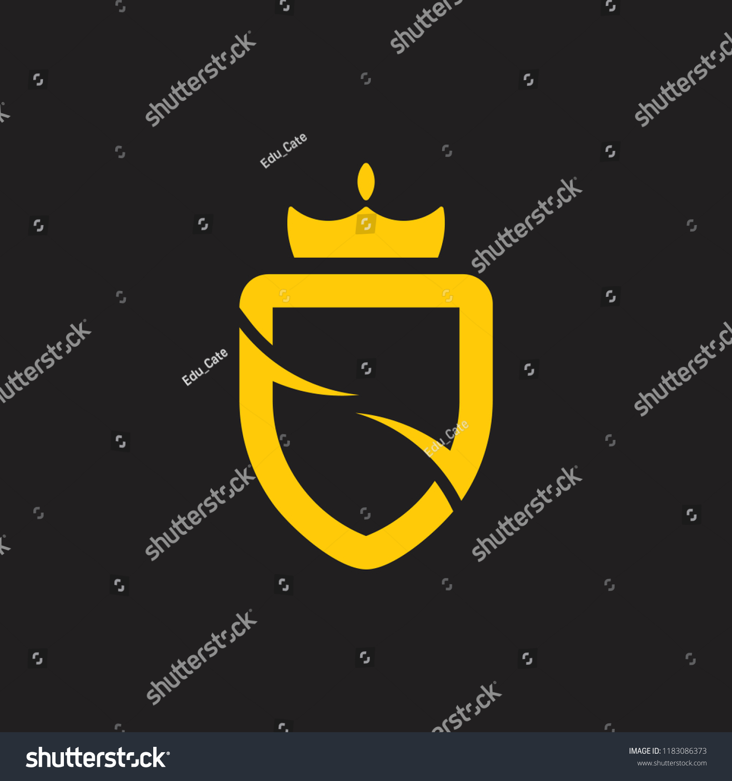 Kings Shield Emblem Symbol Vector Stock Vector (Royalty Free ...