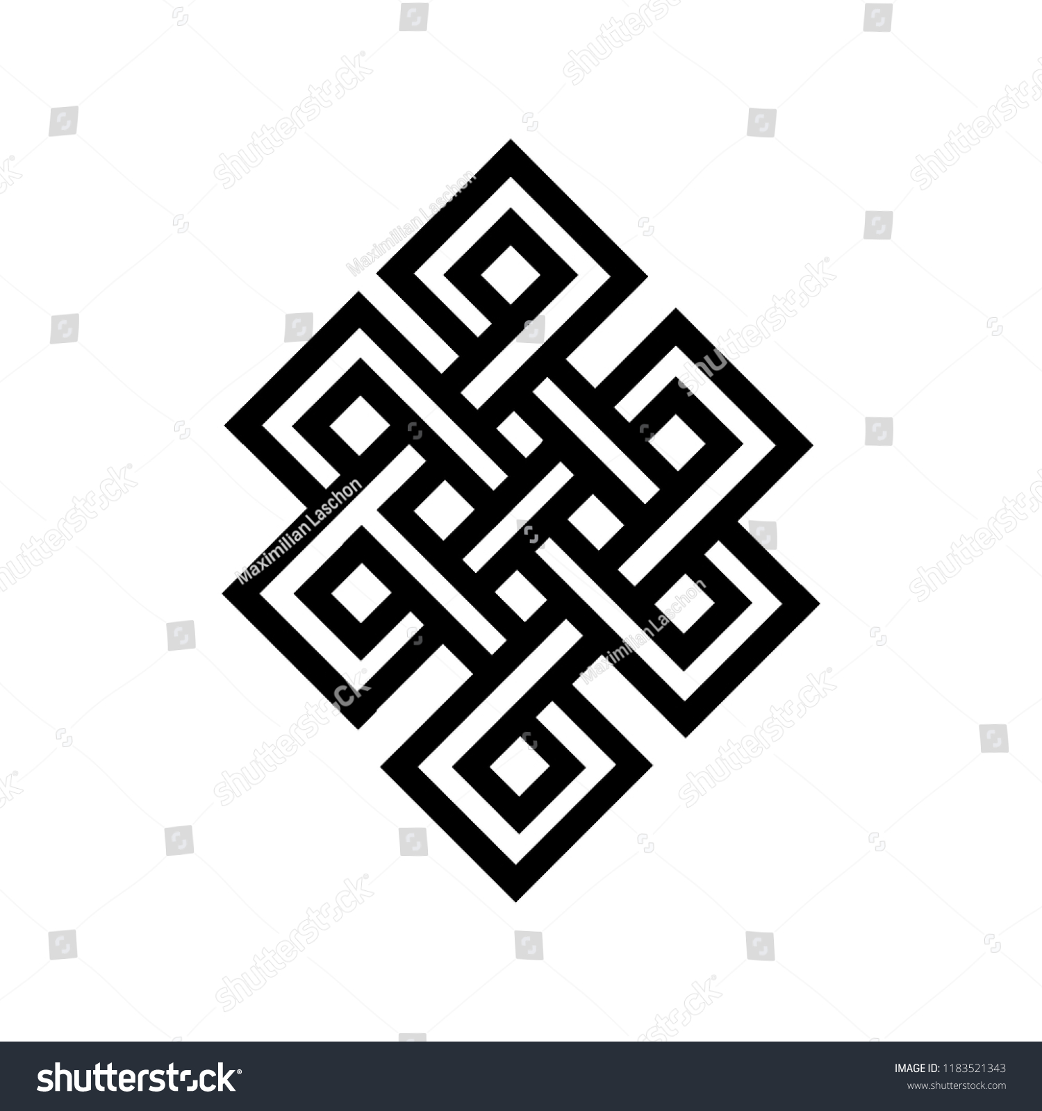 Celtic Knot Tattoo Symbol Ready Print Stock Vector (Royalty Free ...