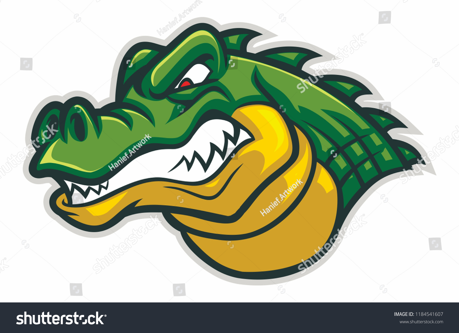 Crocodiles Head Vector Stock Vector (Royalty Free) 1184541607 ...