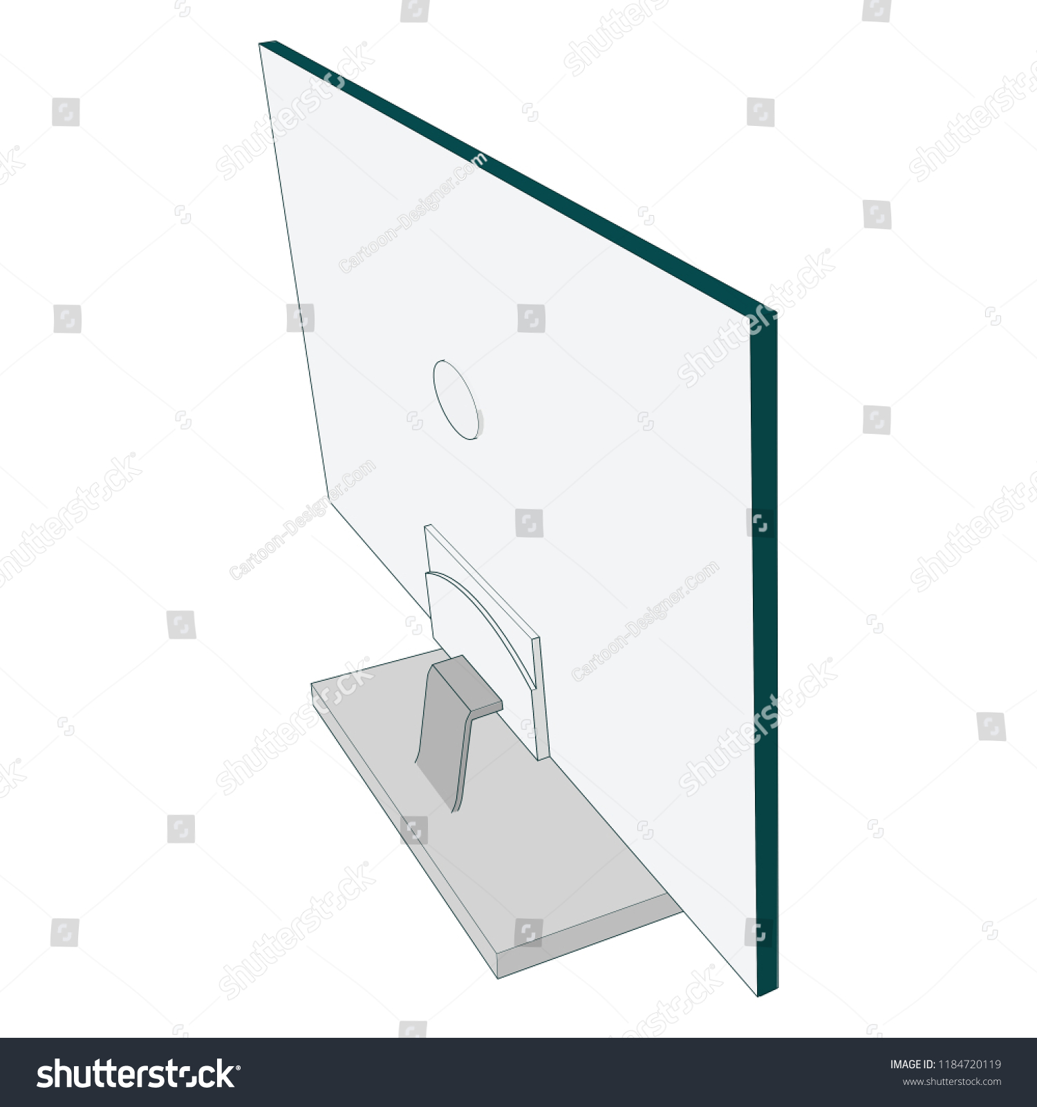 Back Side Angle Birds Eye Camera Stock Vector (Royalty Free) 1184720119