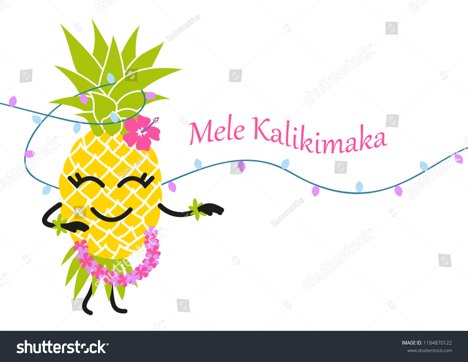 Mele Kalikimaka Happy New Year Christmas Stock Vector (Royalty Free) 118487...