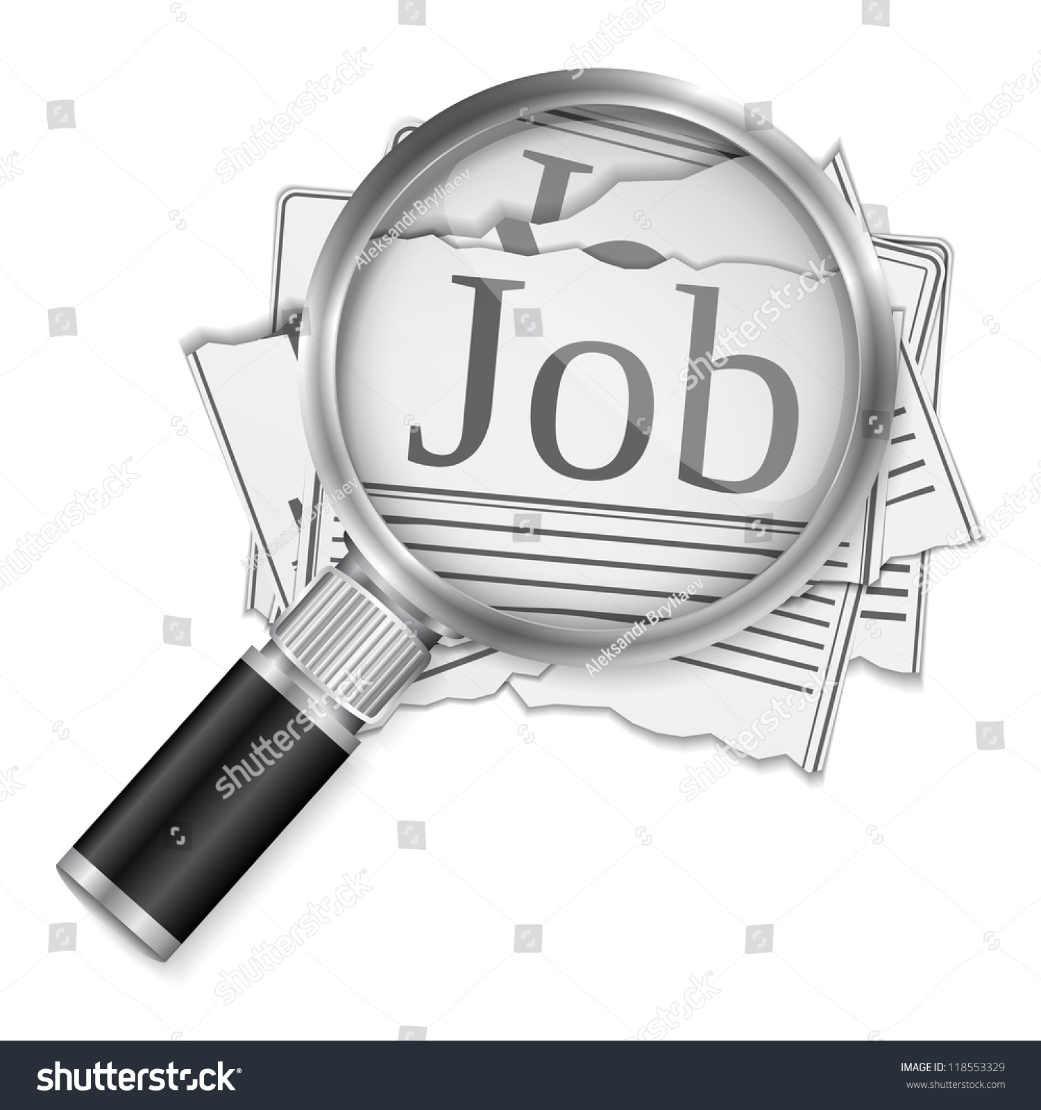 Job Search Concept Vector Eps10 Illustration Stock Vector (Royalty Free