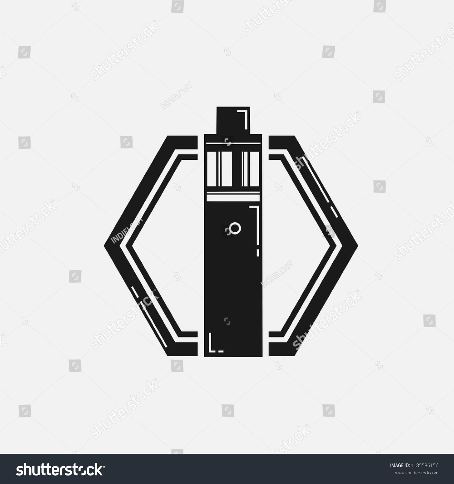 Vape Logo Vaporizer Flat Design Vapor Stock Vector (Royalty Free ...