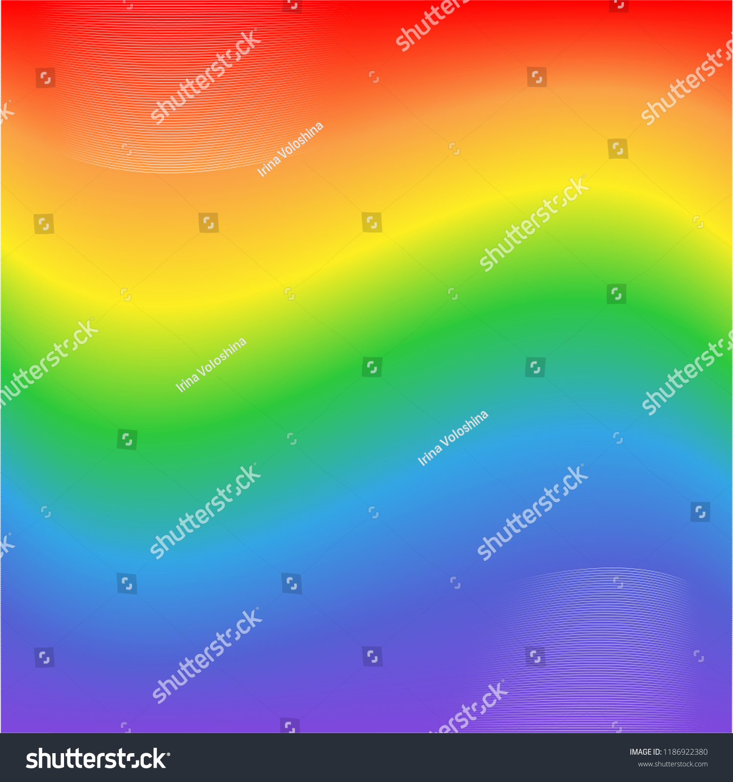 Rainbow Background Rainbow Wave Created By Stock Vector (Royalty Free ...