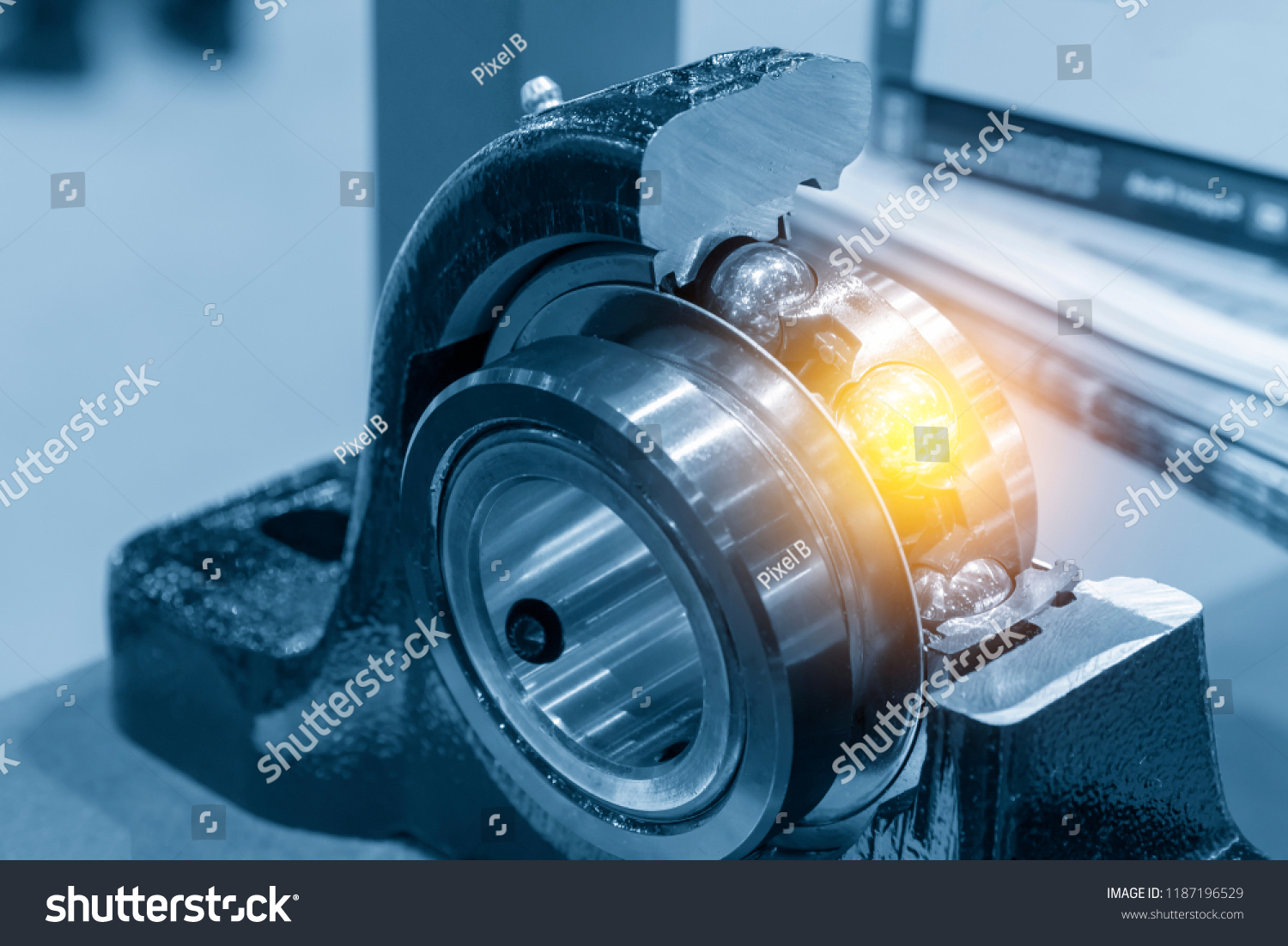 Cutaway Part Metal Ball Bearing Light Stock Photo 1187196529 | Shutterstock