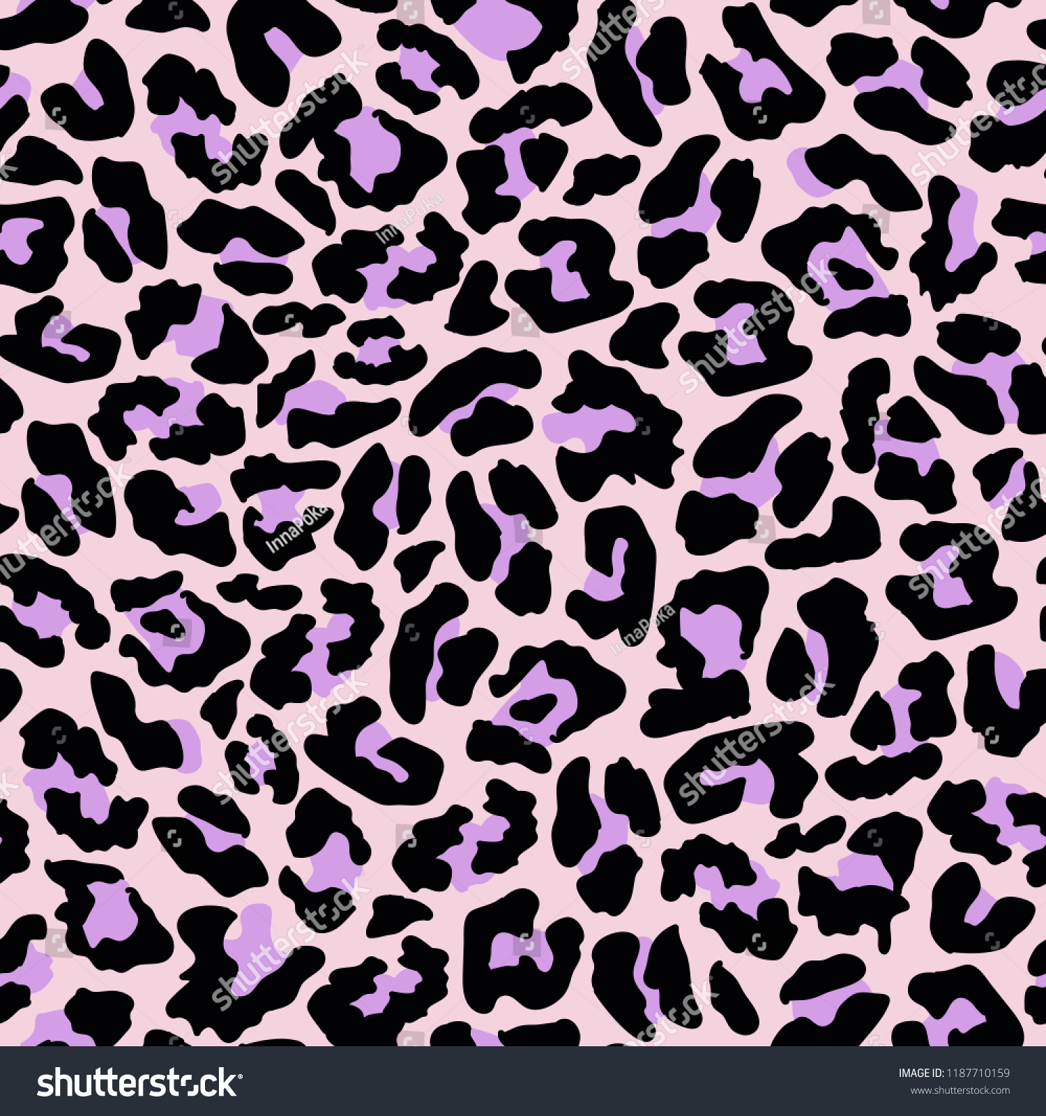Leopard Fur Texture Seamless Pattern Exotic Stock Vector (Royalty Free ...